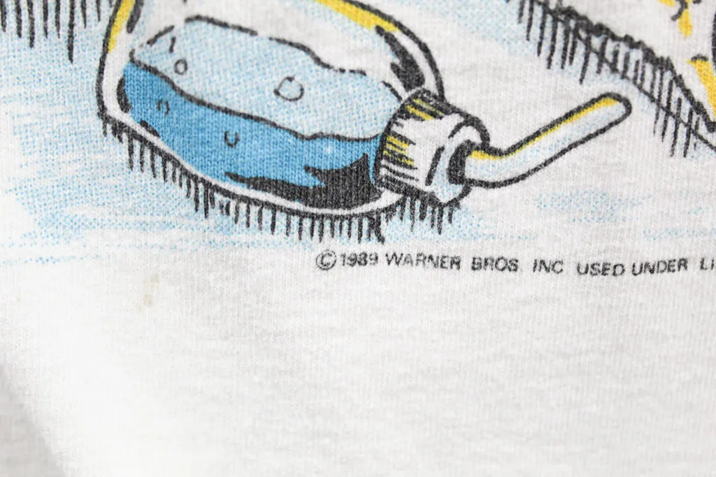 Z- Vintage 1989 Edmonton Oilers Tazmanian Devil NHL Reebok Single Stitch Tee sold by HG Vintage product image thumbnail 3