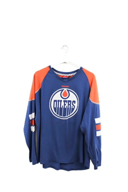 Z- Edmonton Oilers Jordan Eberle NHL Reebok Long Sleeve Tee made by NHL