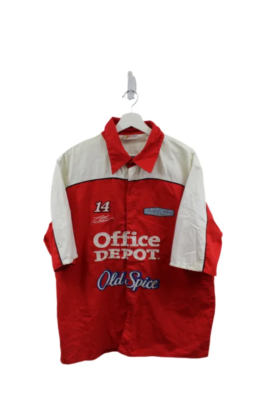 Z- Vintage Nascar Tony Stewart 14 Embroidered Mechanics Shirt sold by HG Vintage
