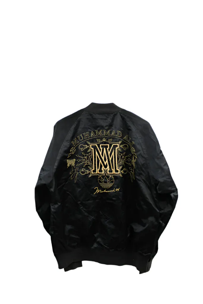 Z- Adidas Muhammad Ali Embroidered Satin Bomber sold by HG Vintage product image thumbnail 4