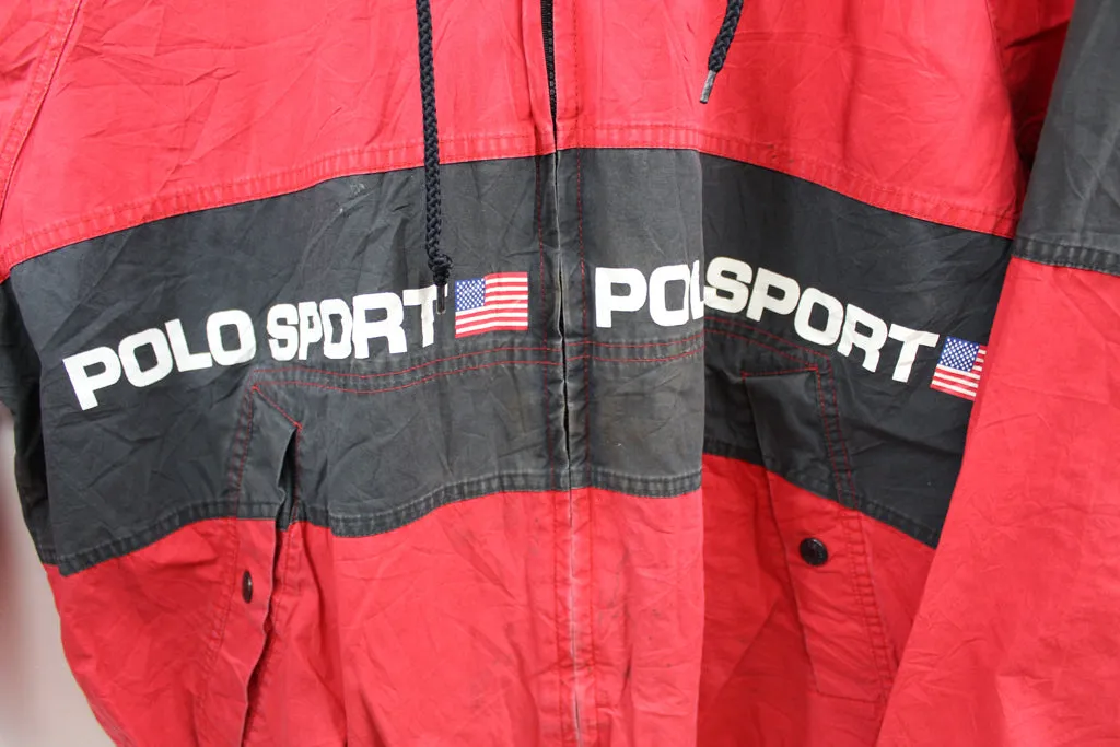 Z- Vintage 90s Ralph Lauren Polo Sports Zip Up Windbreaker sold by HG Vintage product image thumbnail 2