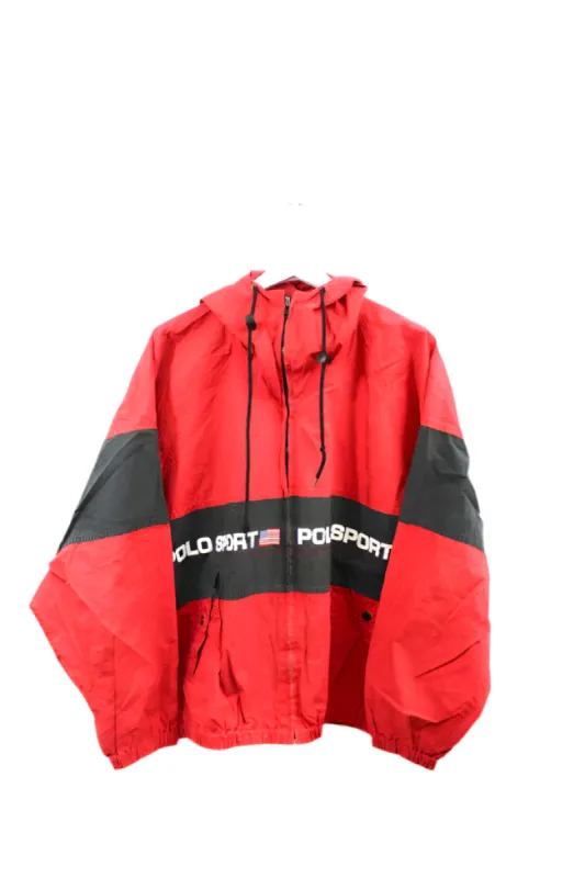 Z- Vintage 90s Ralph Lauren Polo Sports Zip Up Windbreaker sold by HG Vintage