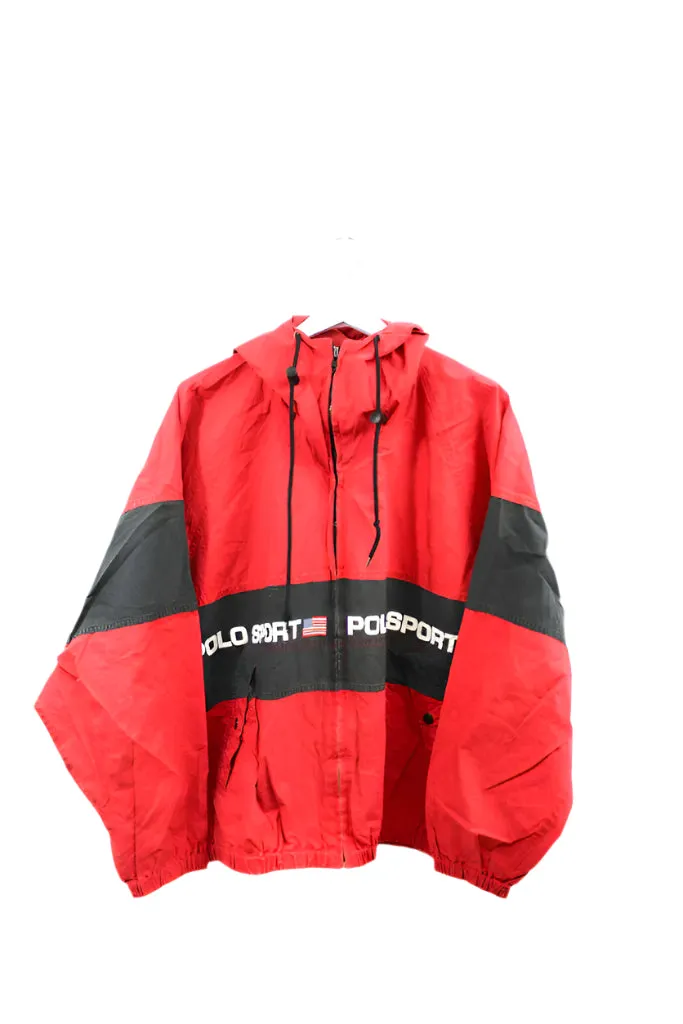 Z- Vintage 90s Ralph Lauren Polo Sports Zip Up Windbreaker sold by HG Vintage