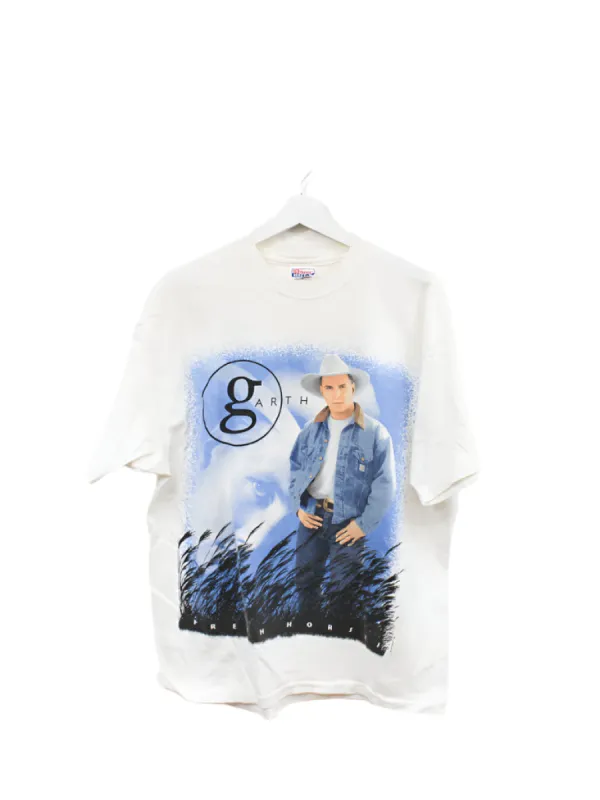 Z- Vintage 1996 Garth Brooks Fresh Horses Tour Single Stitch Tee sold by HG Vintage