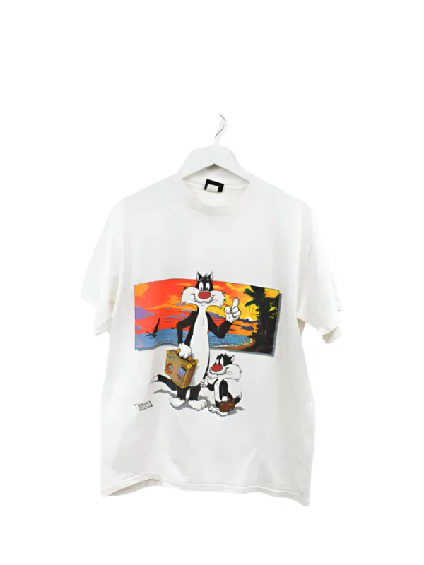 Z- Vintage 1994 Looney Tunes Silvester Cat Single Stitch Tee sold by HG Vintage