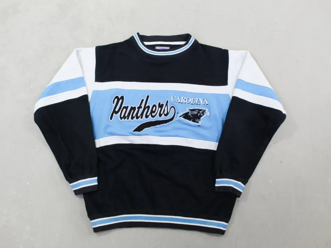 D- Vintage Carolina Panthers NFL Logo 7 Embroidered Text & Logo Crewneck sold by HG Vintage