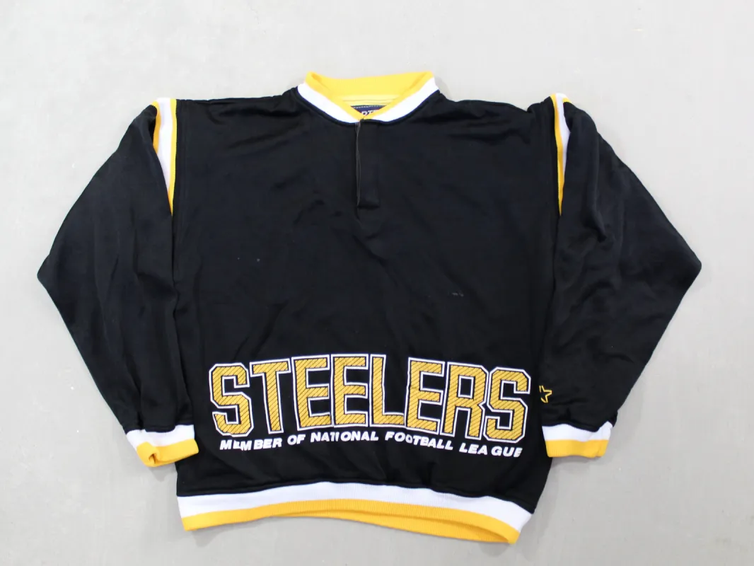 D- Vintage Pittsburgh Steelers NFL Starter Polo-Style Crewneck sold by HG Vintage