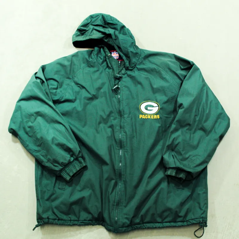 D- Vintage Green Bay Packers NFL Game Day Fleece Lined Winter Jacket sold by HG Vintage