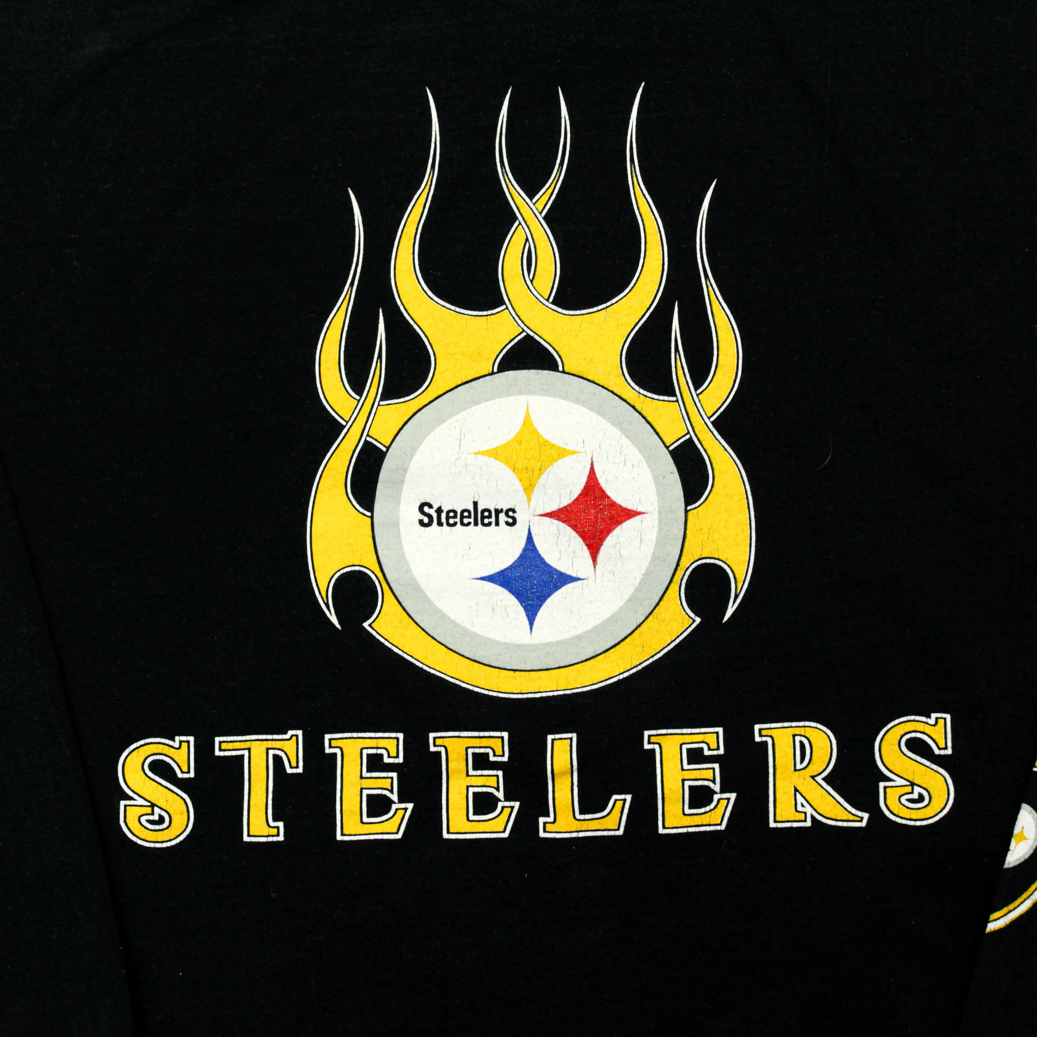 D- Vintage Pittsburgh Steelers NFL Logo & Text Long Sleeve Tee sold by HG Vintage product image thumbnail 2