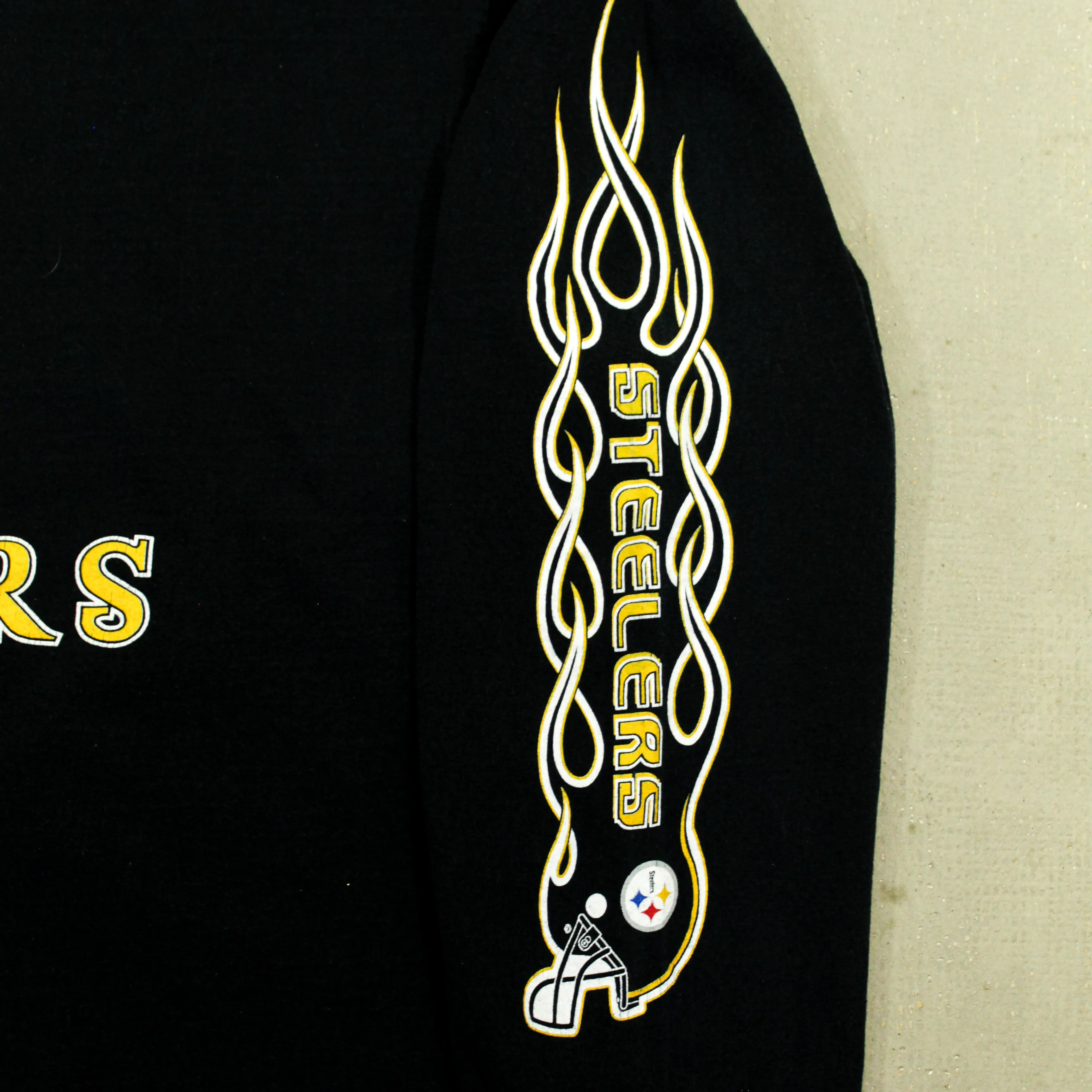 D- Vintage Pittsburgh Steelers NFL Logo & Text Long Sleeve Tee sold by HG Vintage product image thumbnail 3