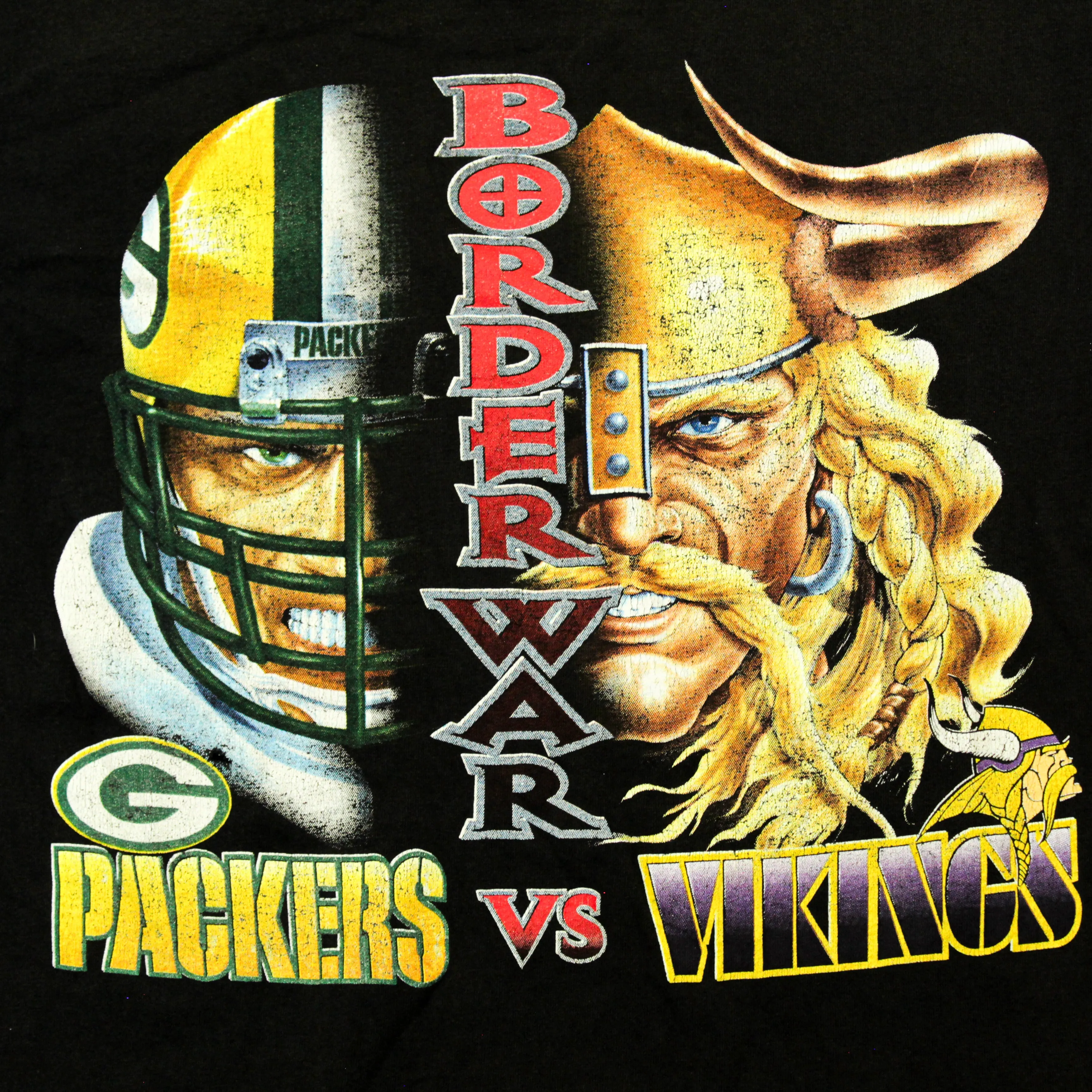 D- Vintage Packers Vs Vikings NFL Starter Graphic Tee sold by HG Vintage product image thumbnail 2