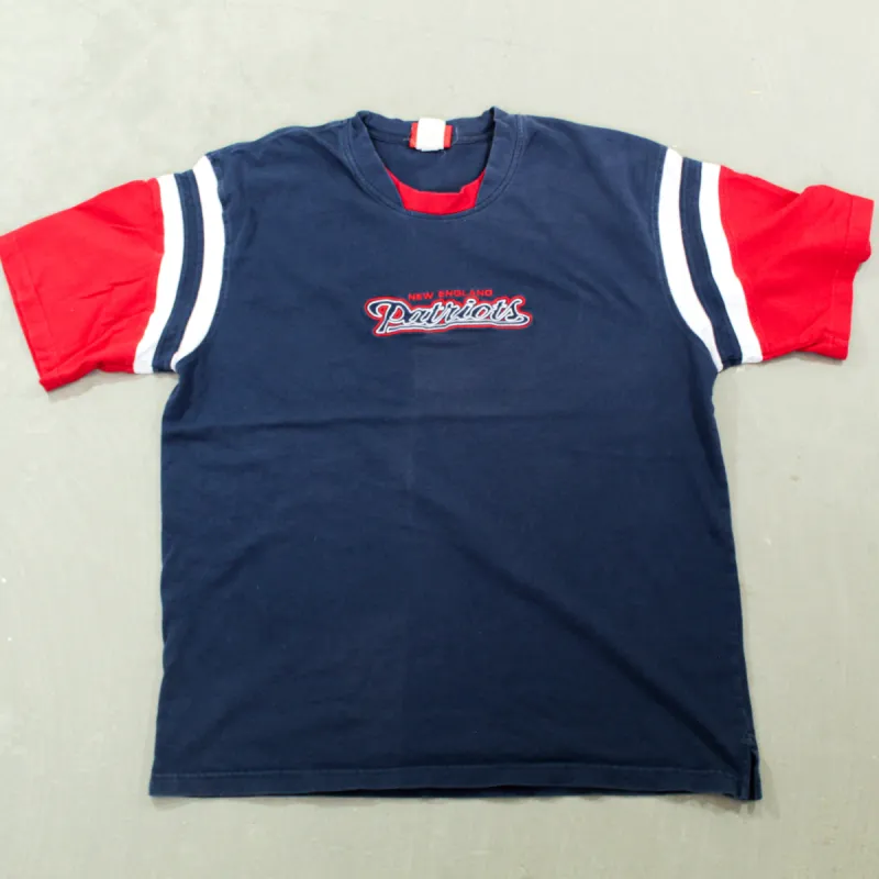 D- Vintage New England Patriots NFL Embroidered Text Tee 1 sold by HG Vintage