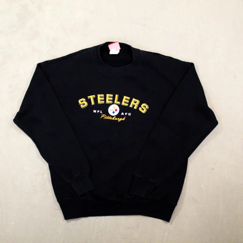 D- Vintage Pittsburgh Steelers NFL Embroidered Text & Logo Crewneck sold by HG Vintage