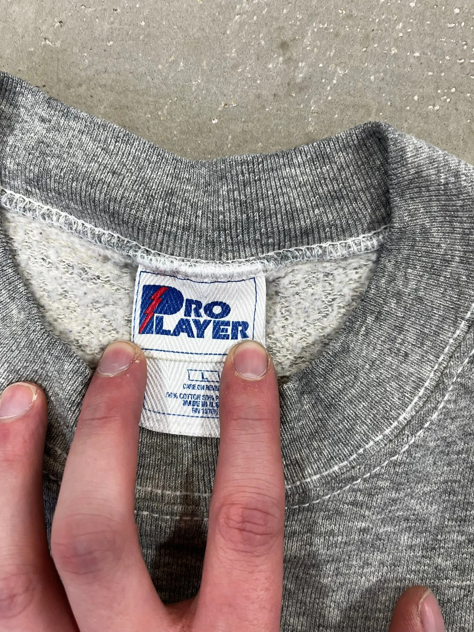 D- Vintage Detroit Pistons NBA Pro Player Text Crewneck sold by HG Vintage product image thumbnail 3