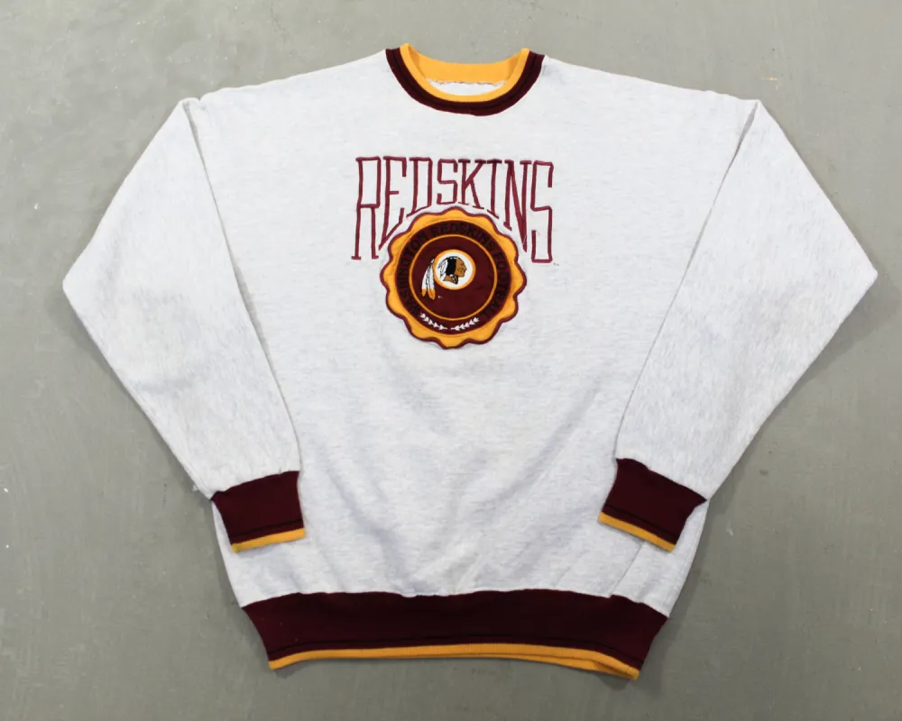 D- Vintage Washington Commanders NFL Embroidered Logo Crewneck sold by HG Vintage
