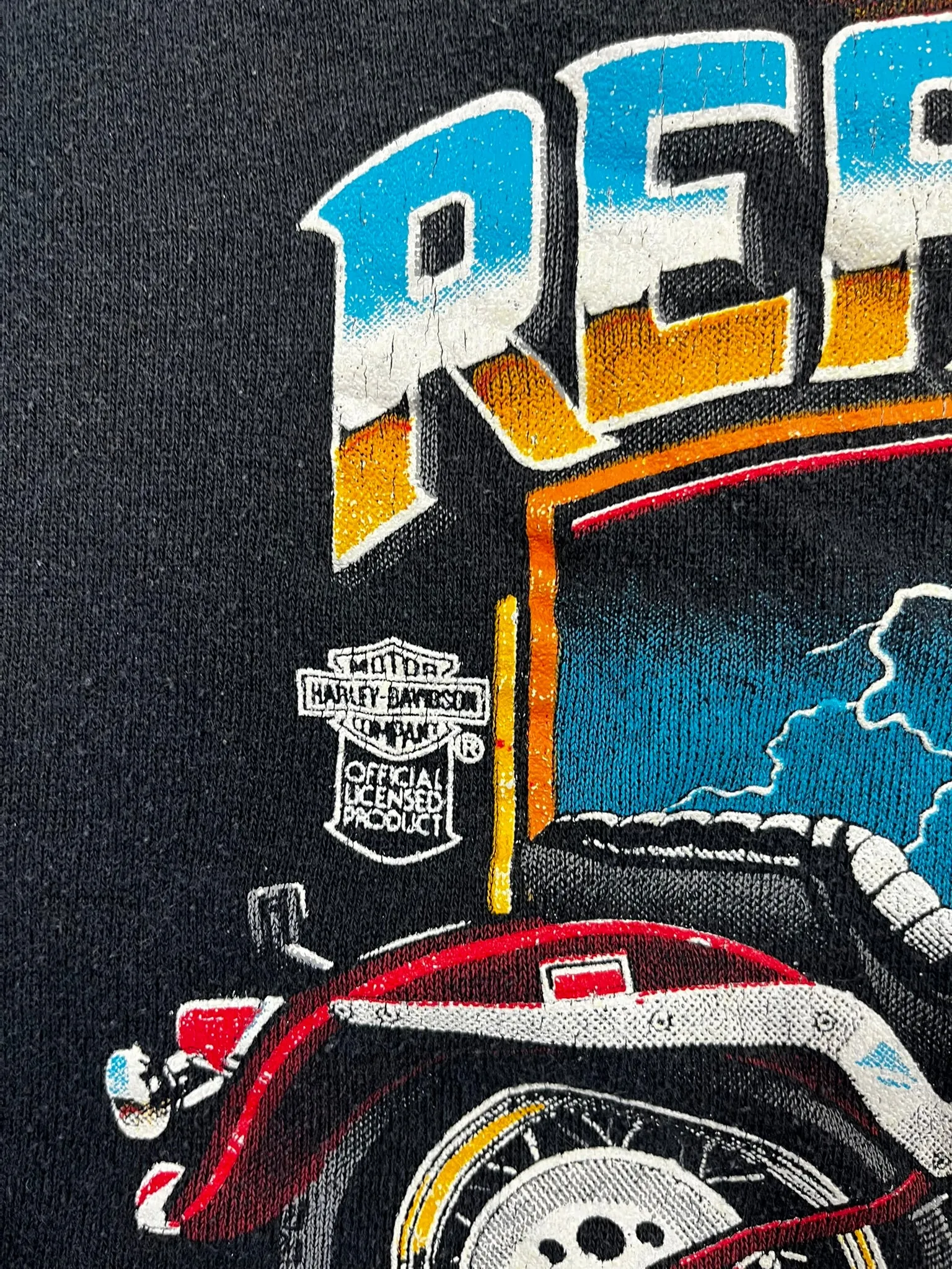 D- Vintage 1989 Harley Davidson Pearl Steel Crewneck sold by HG Vintage product image thumbnail 4