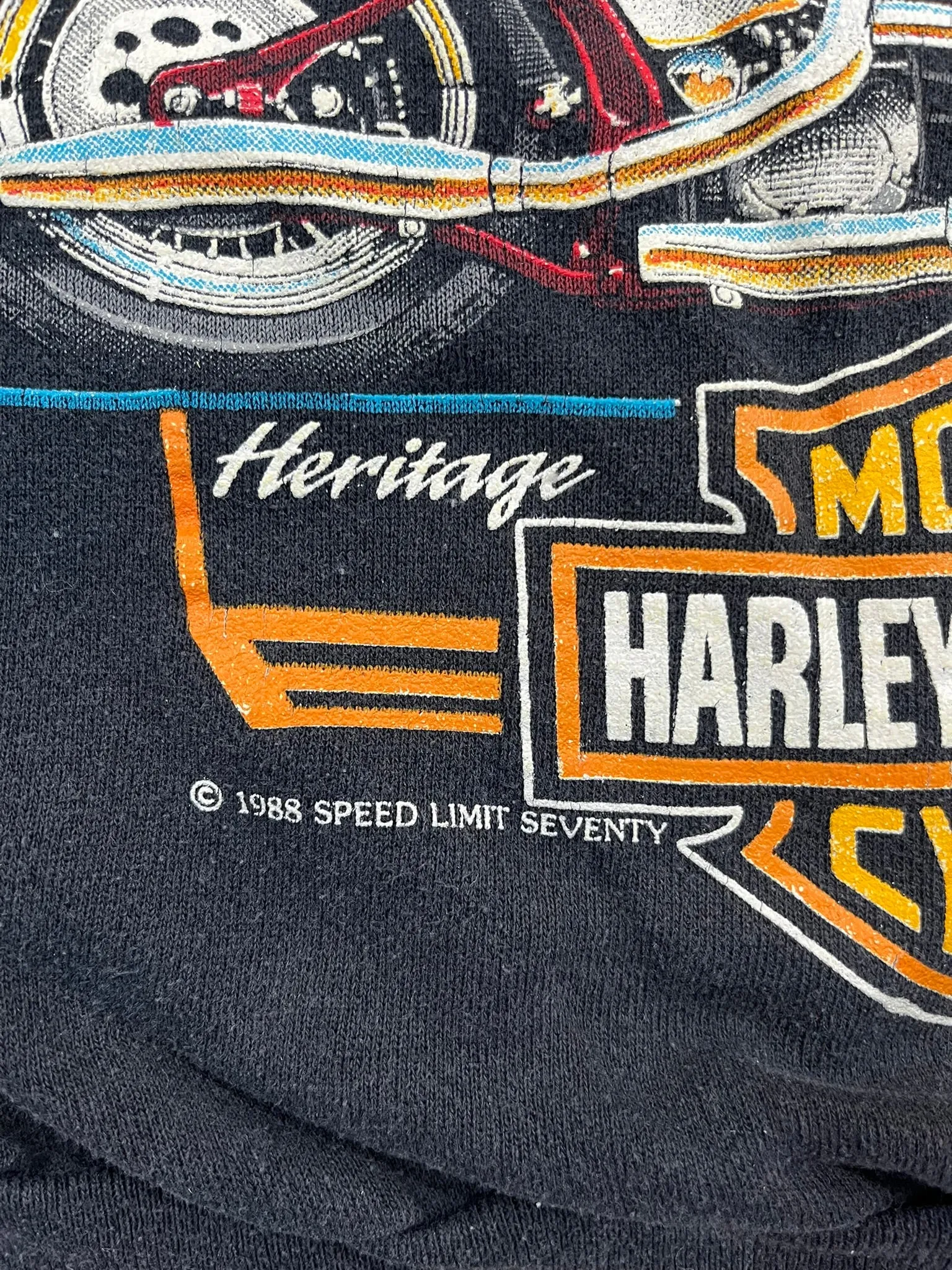 D- Vintage 1989 Harley Davidson Pearl Steel Crewneck sold by HG Vintage product image thumbnail 3
