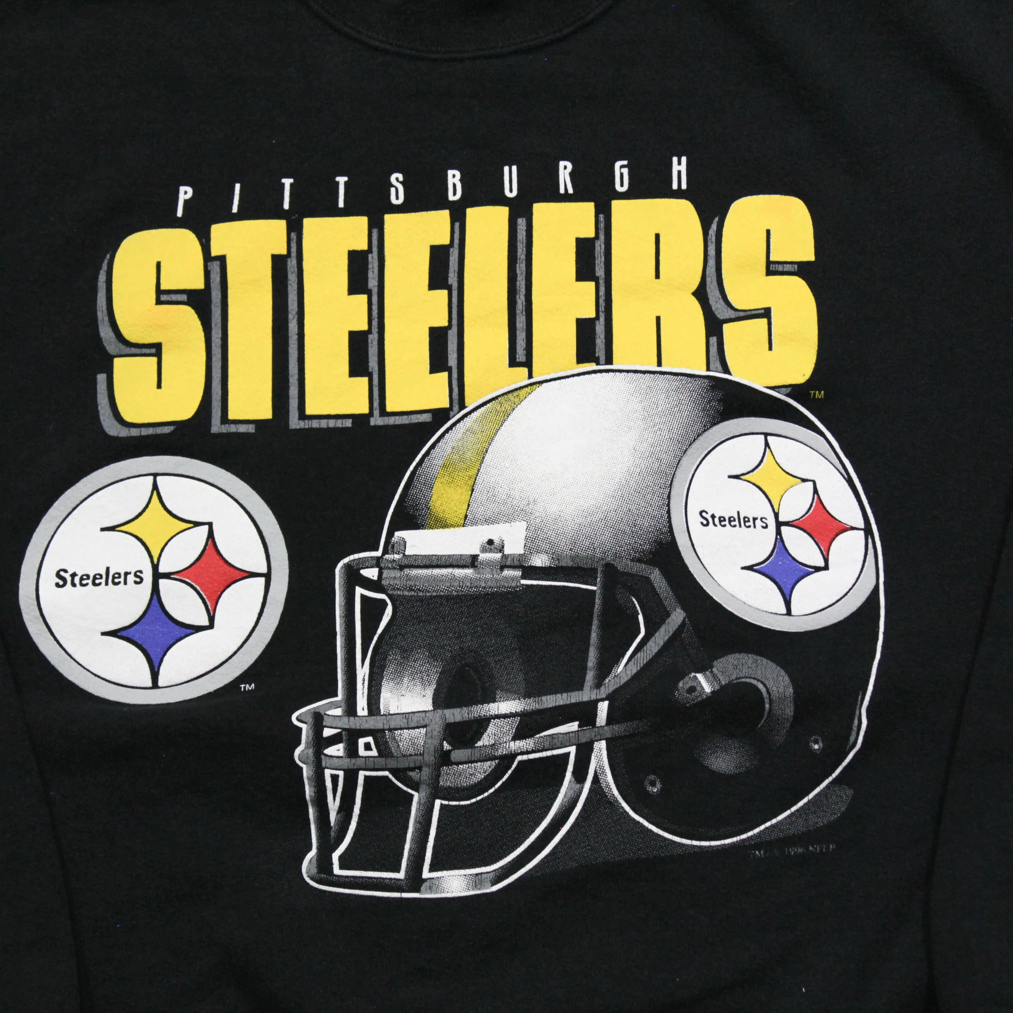 D- Vintage 1996 Pittsburgh Steelers NFL Chalk Line Text & Logo Crewneck sold by HG Vintage product image thumbnail 2