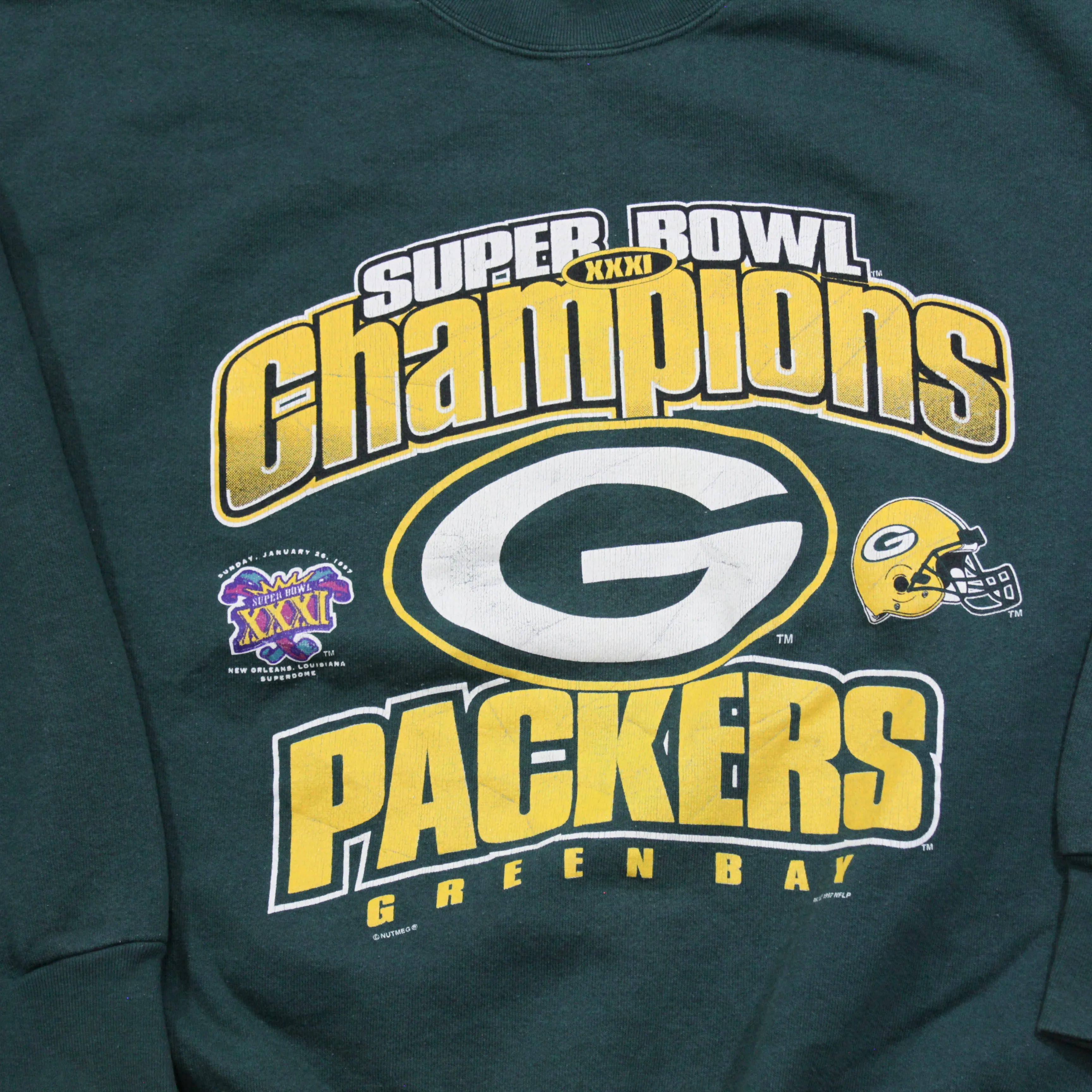 D- Vintage 1997 Green Bay Packers NFL Super Bowl31 Champs Crewneck sold by HG Vintage product image thumbnail 2
