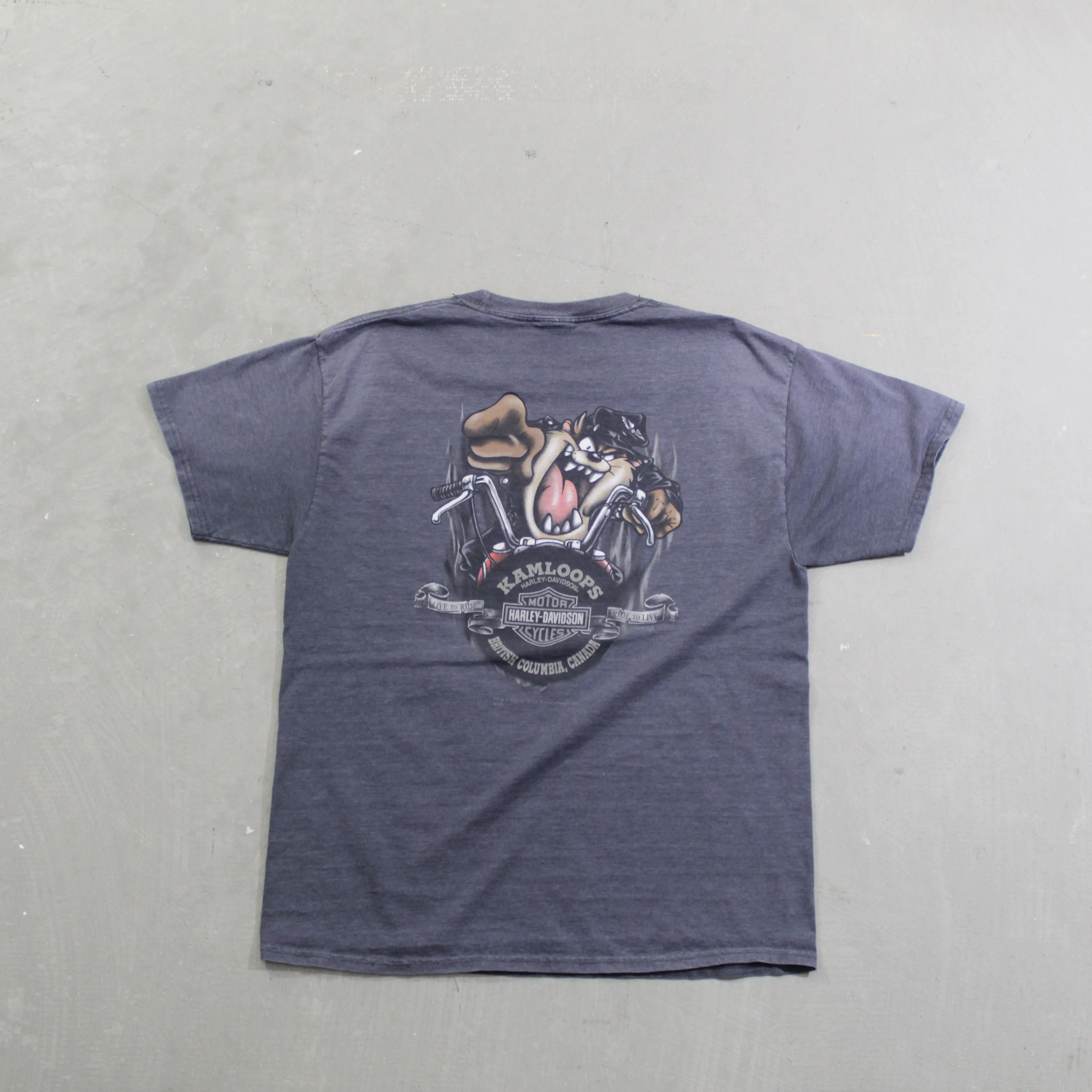 D- 2012 Harley Davidson Looney Tunes Kamloops BC Tee sold by HG Vintage product image thumbnail 3