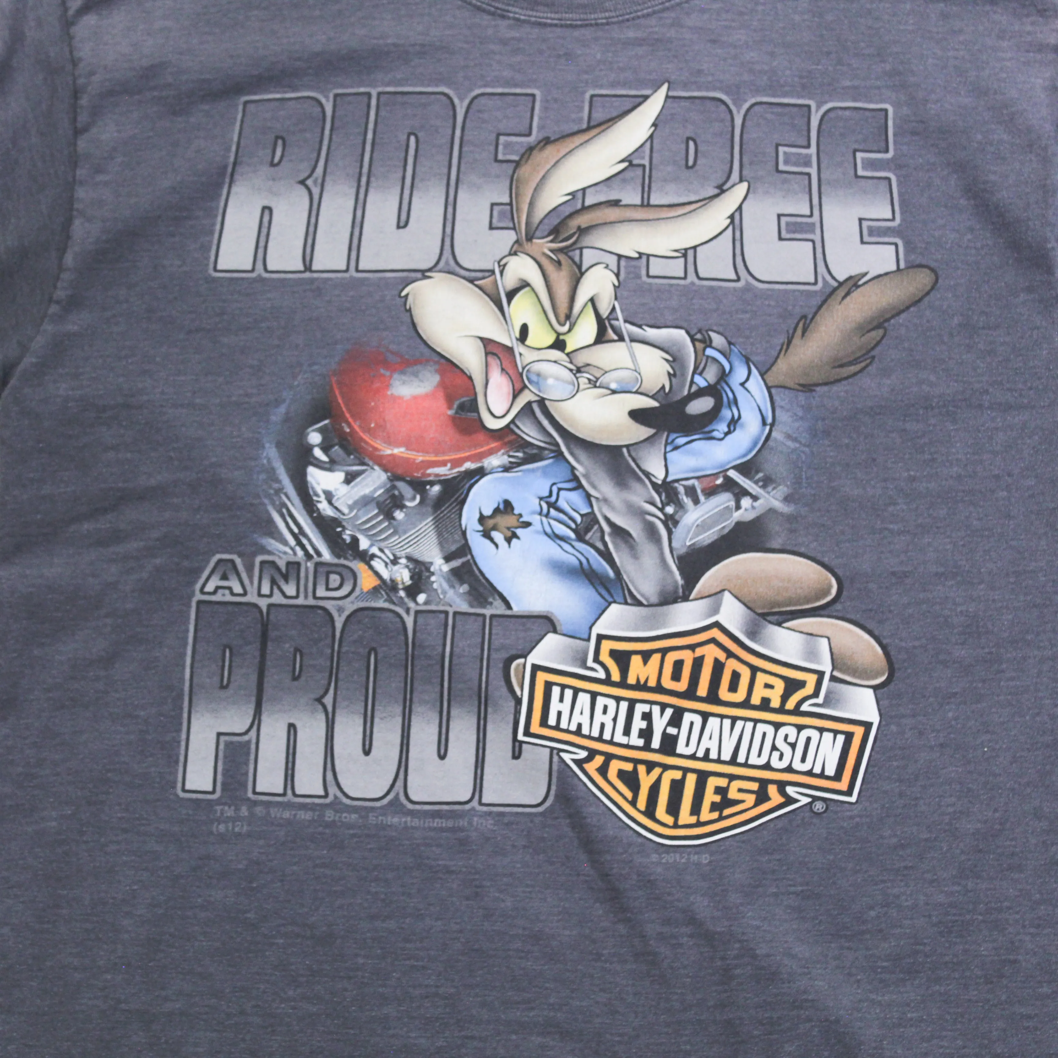 D- 2012 Harley Davidson Looney Tunes Kamloops BC Tee sold by HG Vintage product image thumbnail 2