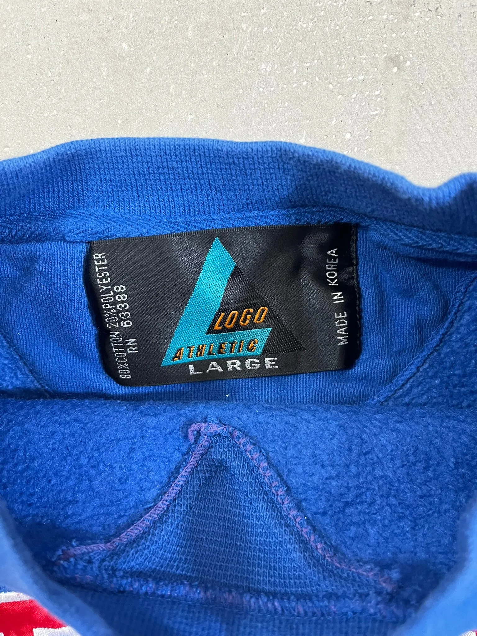 D- Vintage Los Angeles Dodgers MLB Logo Athletic Puff Text Crewneck sold by HG Vintage product image thumbnail 3