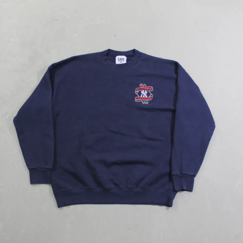 D- Vintage 1998 New York Yankees MLB Lee Embroidered Logo Crewneck sold by HG Vintage