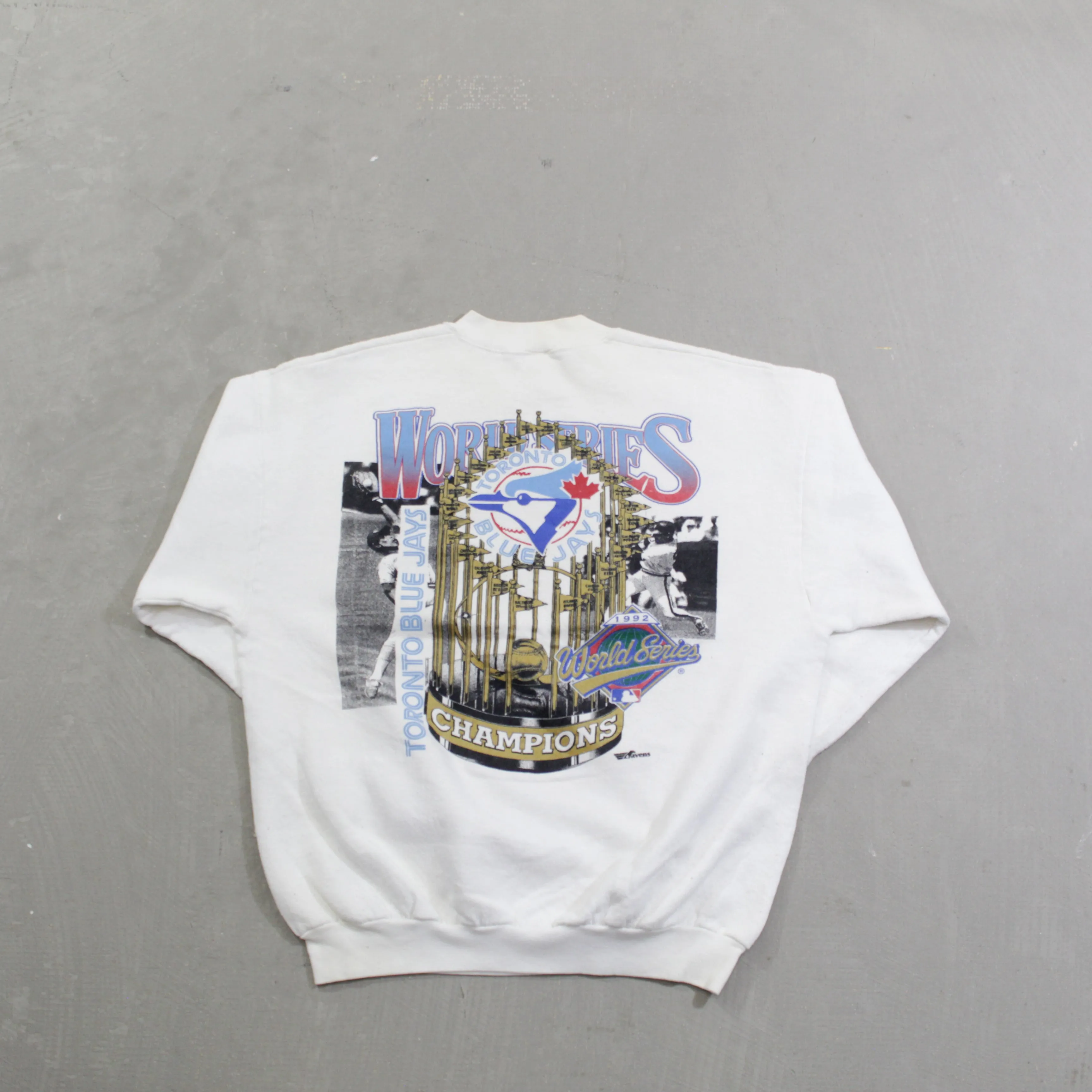 D- Vintage 1992 MLB Blue Jays Canada's First World Series Win Crewneck sold by HG Vintage product image thumbnail 3