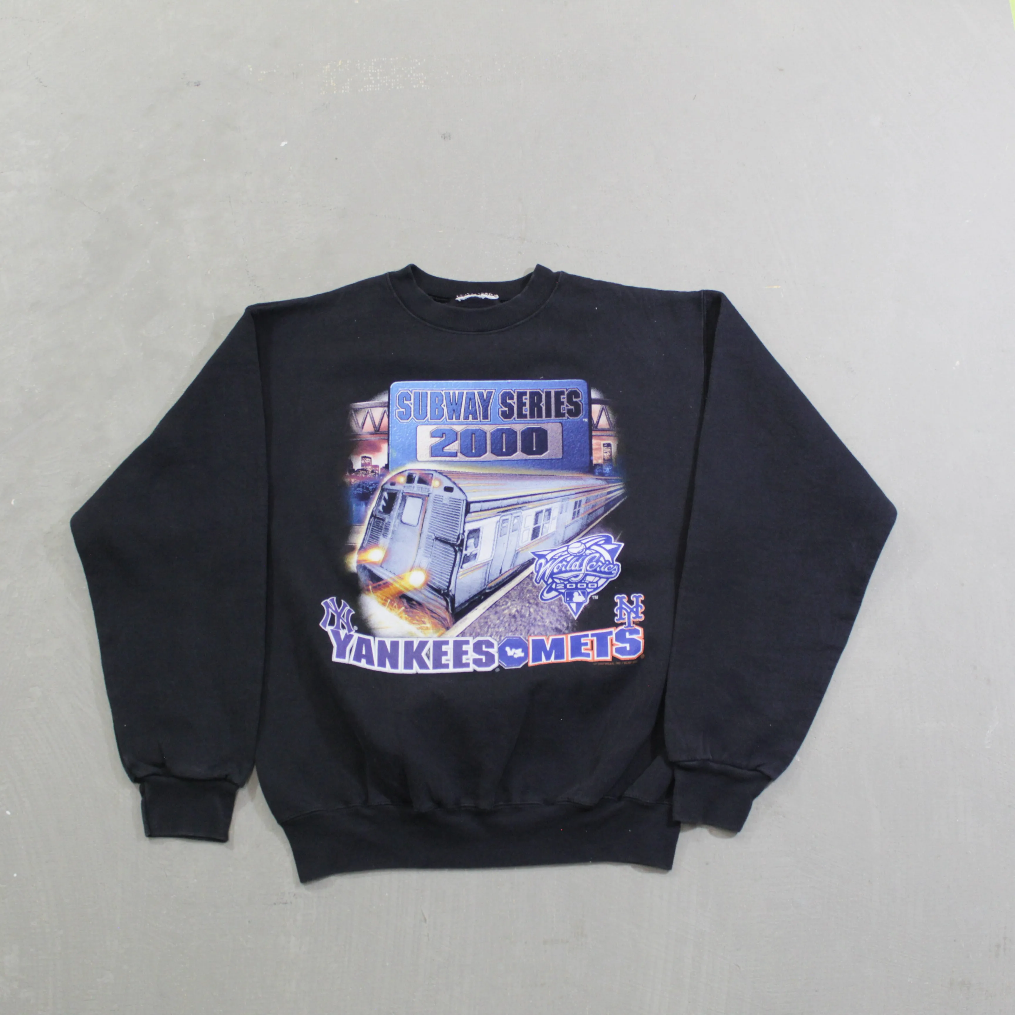 D- Vintage 2000 MLB Subway Series Yankees Vs Mets Crewneck sold by HG Vintage