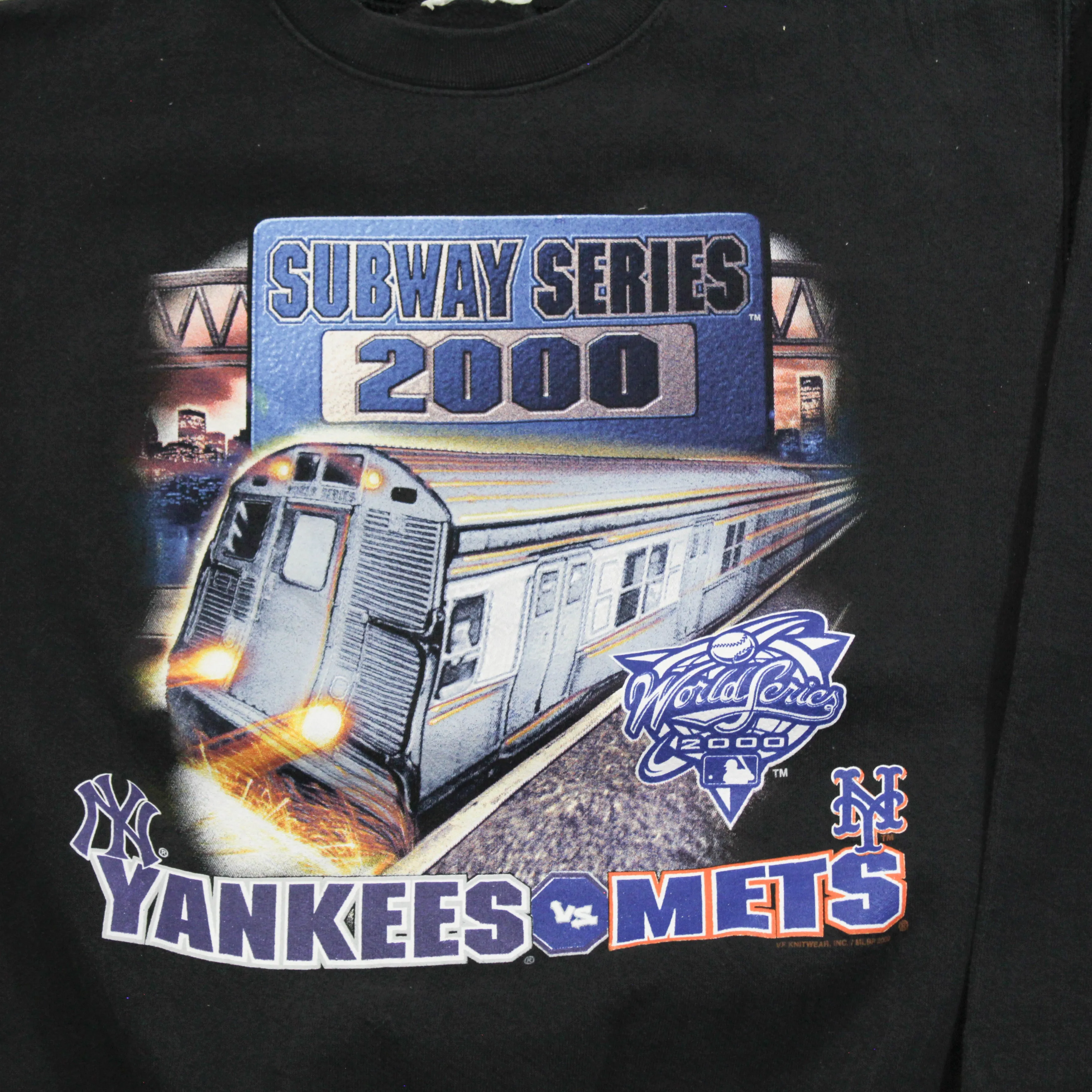 D- Vintage 2000 MLB Subway Series Yankees Vs Mets Crewneck sold by HG Vintage product image thumbnail 2