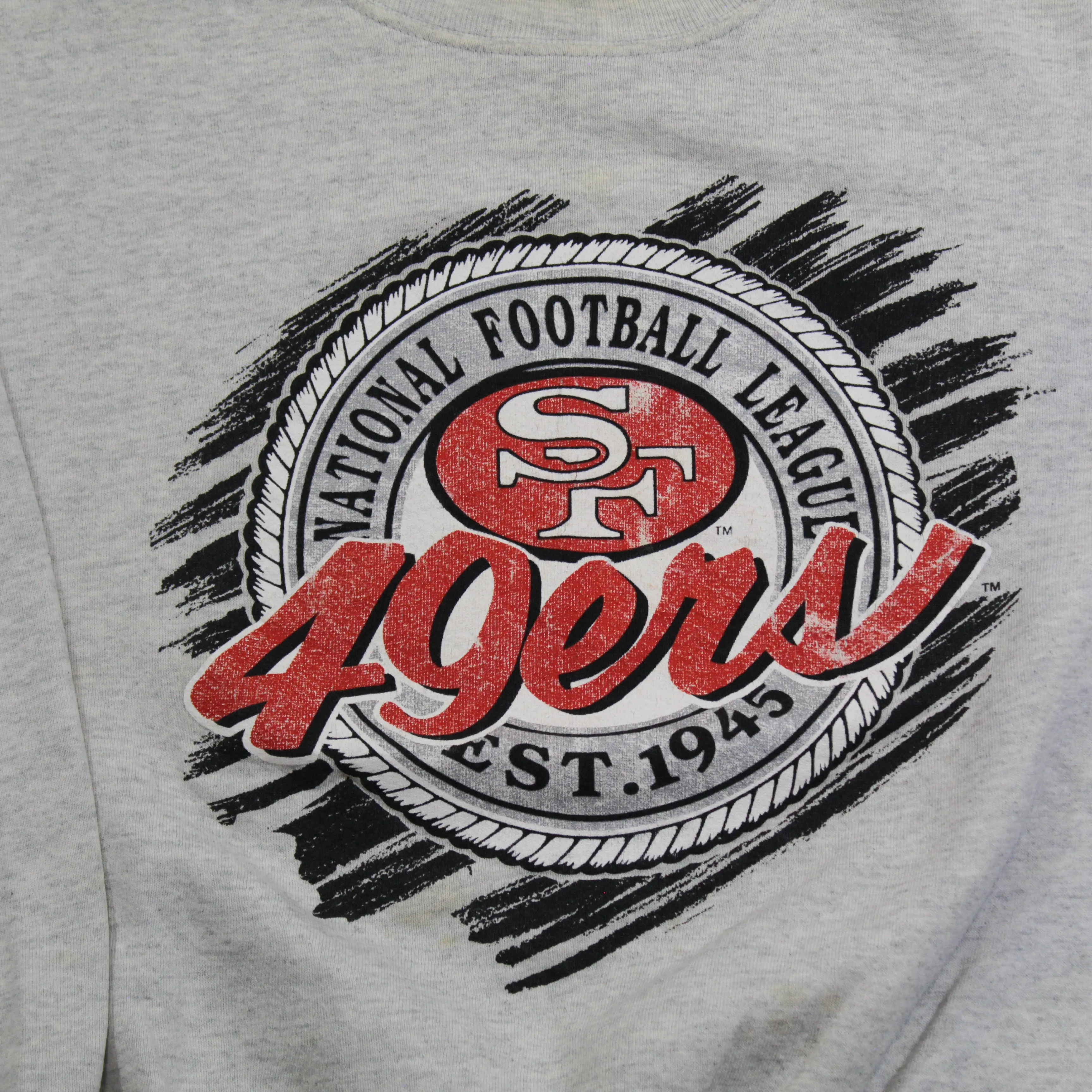 D- Vintage San Francisco 49ers NFL Text & Logo Crewneck sold by HG Vintage product image thumbnail 2