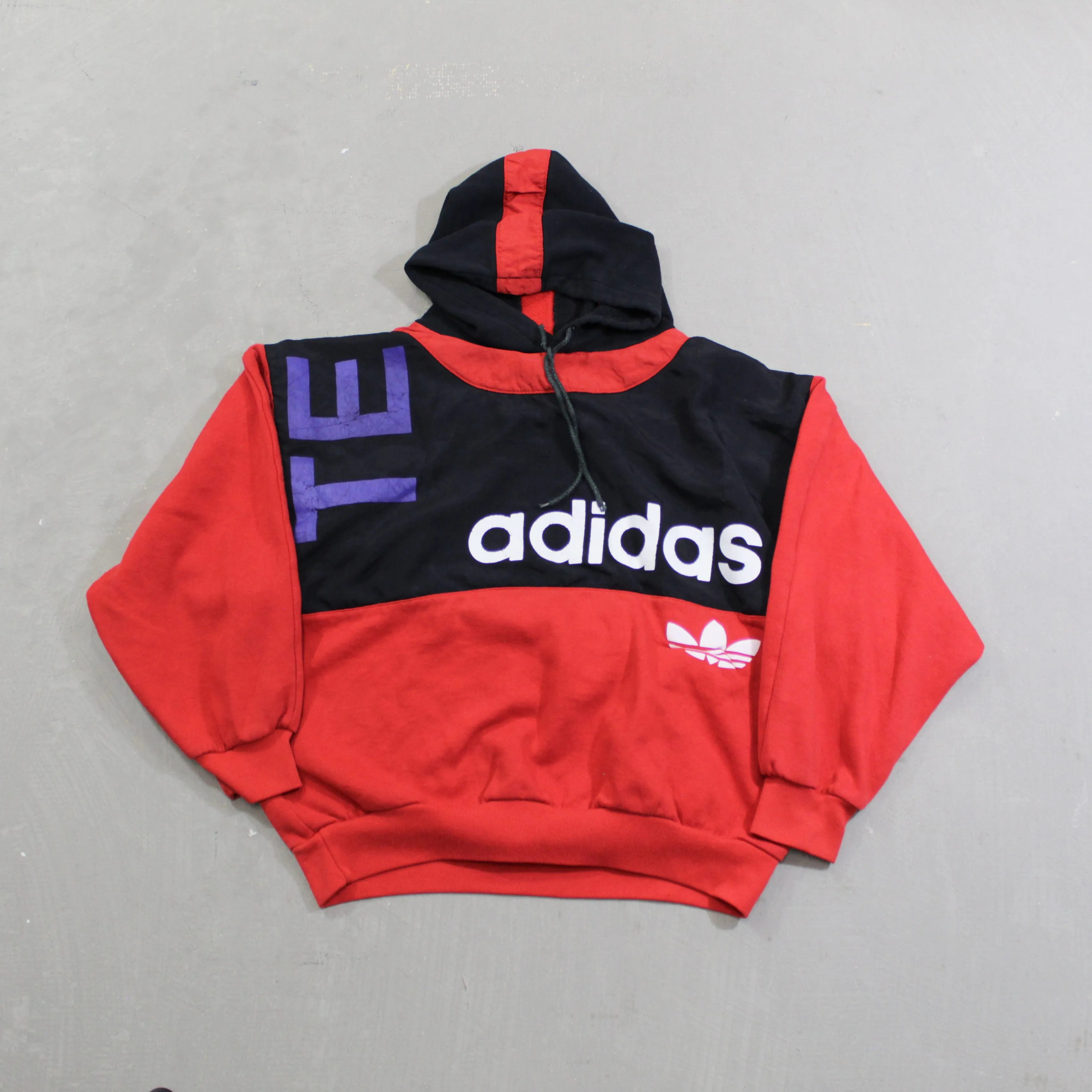D- Vintage Adidas Text & Color Block Hoodie sold by HG Vintage