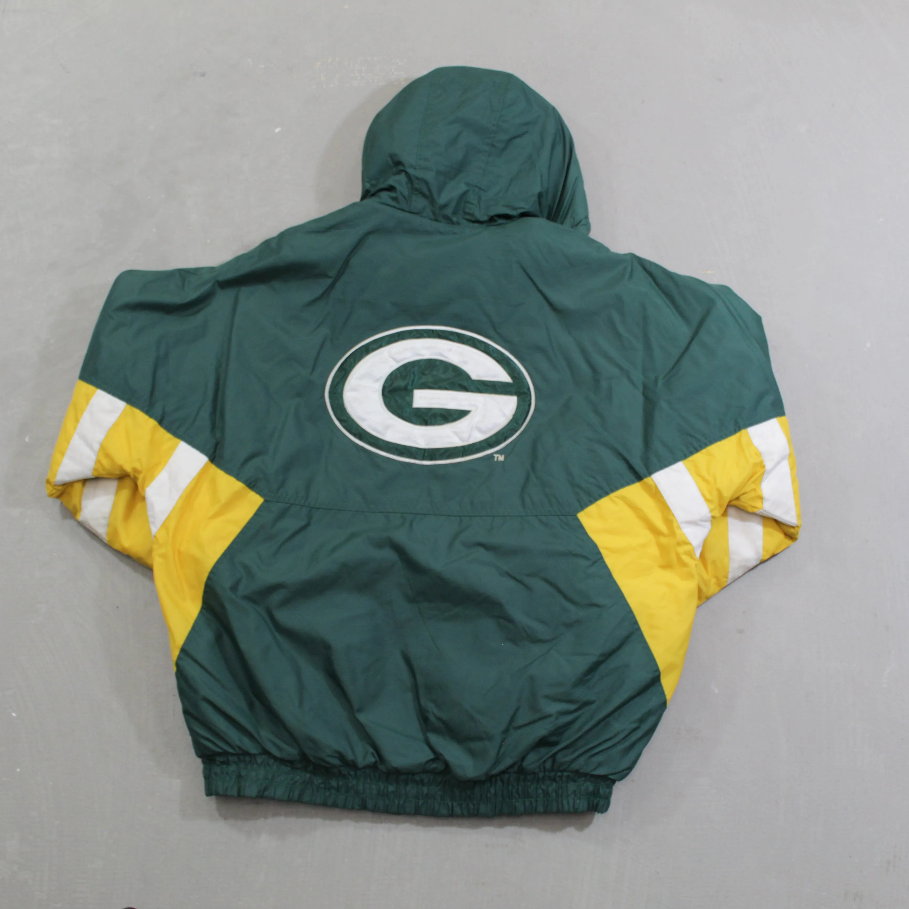 D- Vintage Green Bay Packers NFL Starter Hooded Winter Jacket sold by HG Vintage product image thumbnail 3