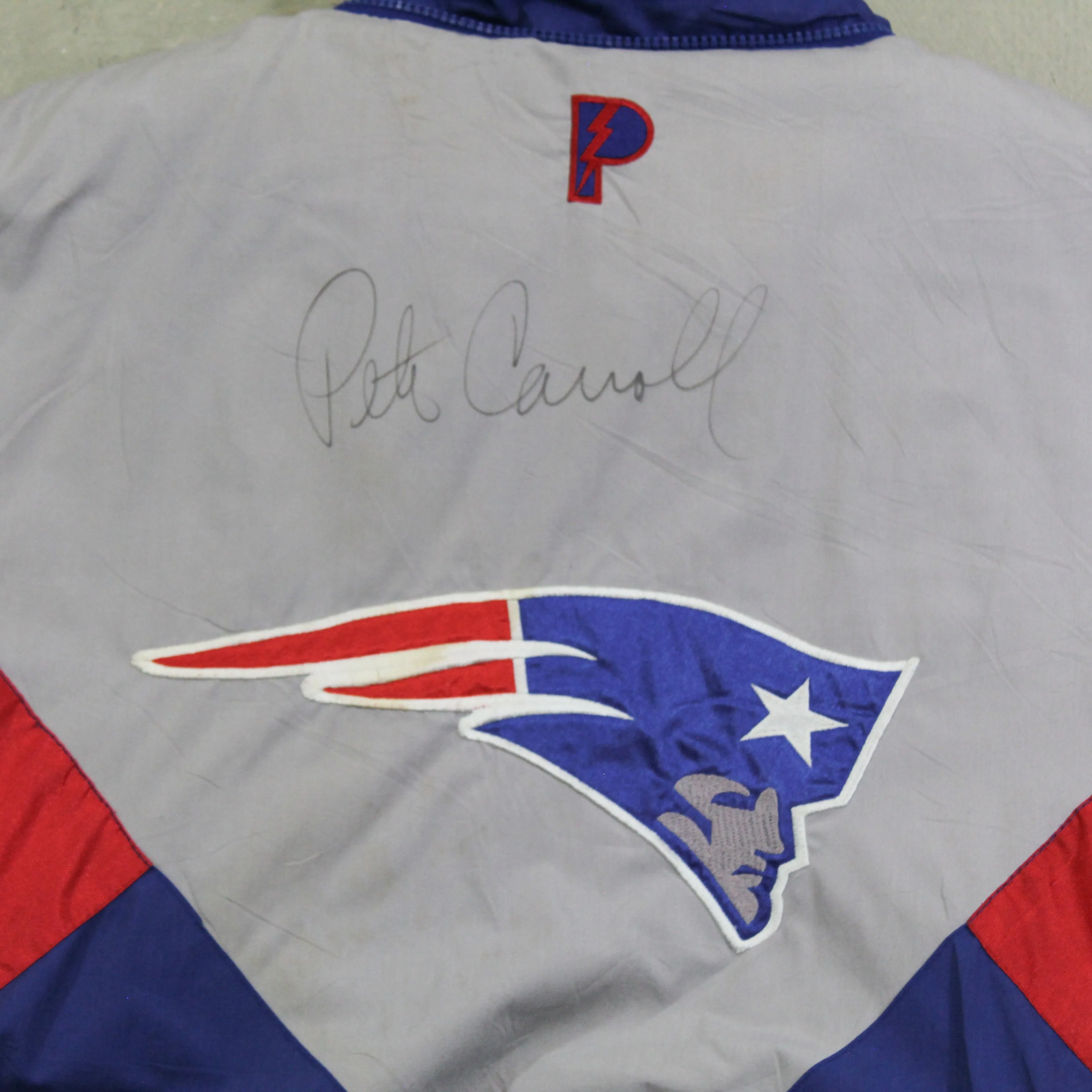 D- Vintage Signed Pete Carroll Patriots NFL Pro Player Winter Jacket sold by HG Vintage product image thumbnail 4