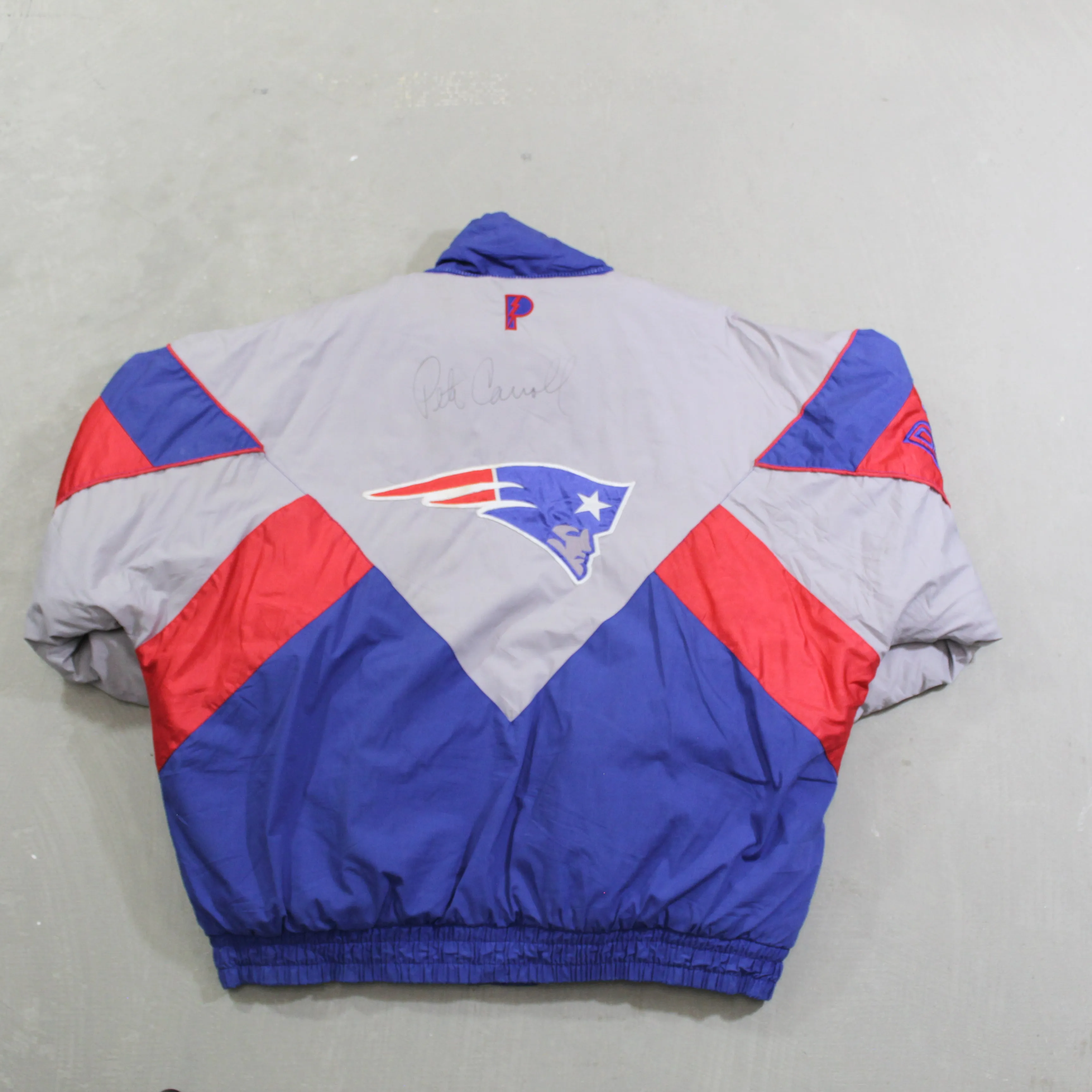D- Vintage Signed Pete Carroll Patriots NFL Pro Player Winter Jacket sold by HG Vintage product image thumbnail 3
