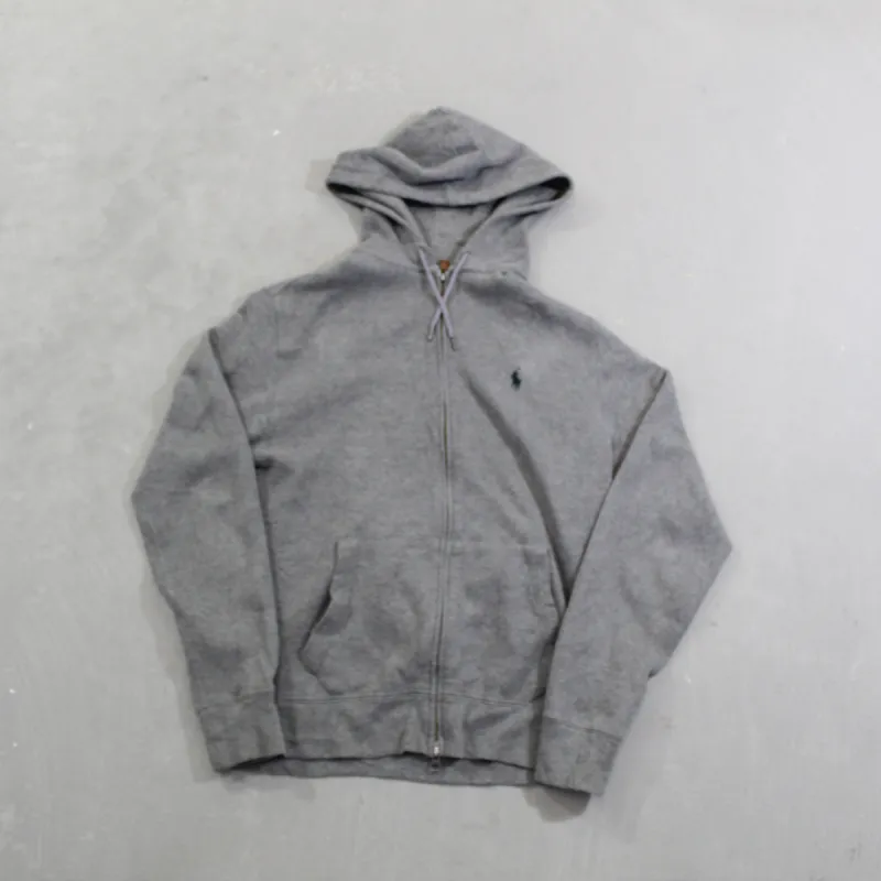 D- Vintage Ralph Lauren Polo Embroidered Logo Zip Up Hoodie sold by HG Vintage