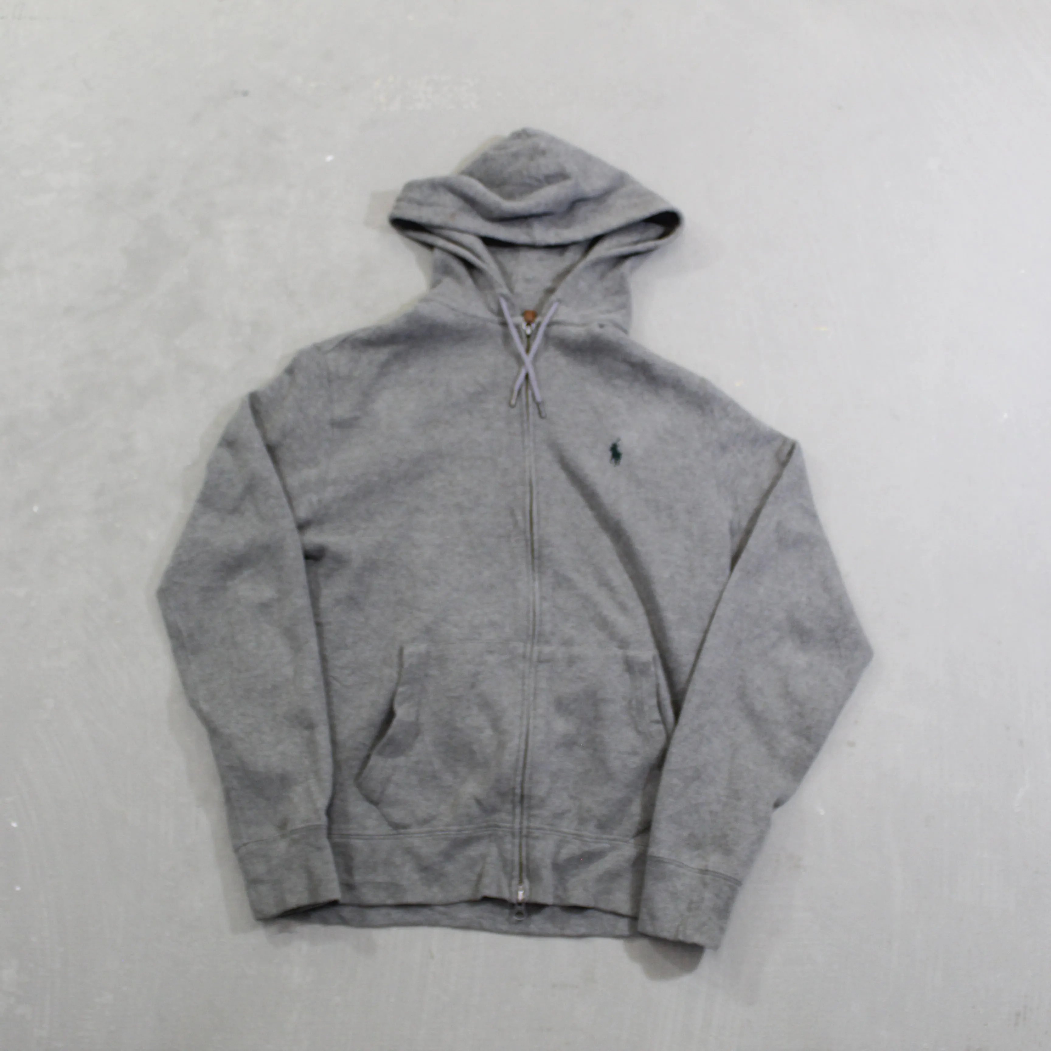 D- Vintage Ralph Lauren Polo Embroidered Logo Zip Up Hoodie sold by HG Vintage