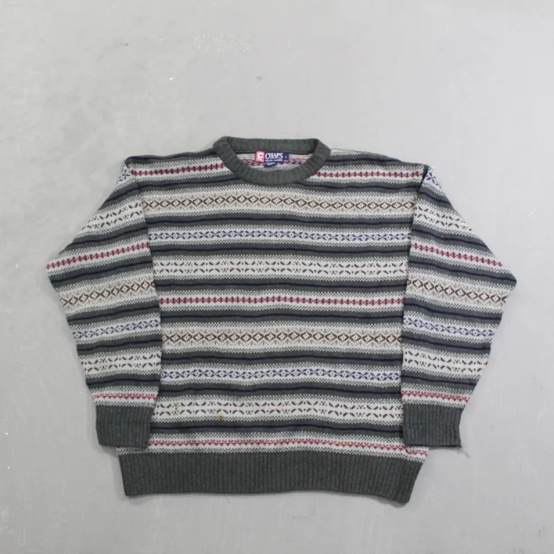 D- Vintage Ralph Lauren Chaps Pattern Knit Sweater sold by HG Vintage