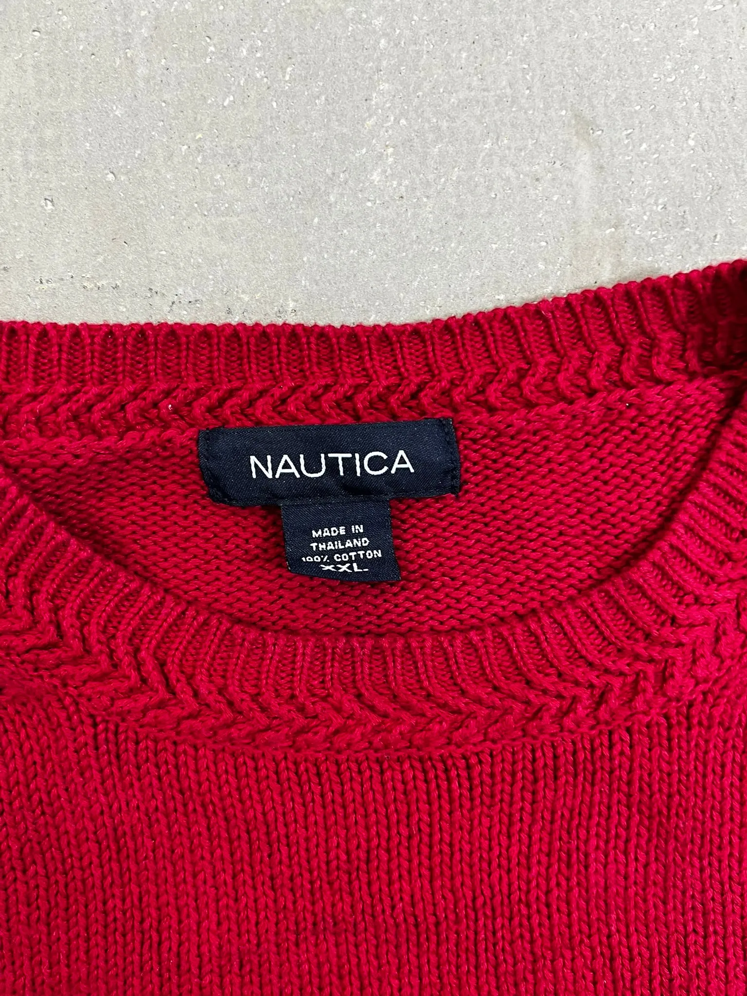 D- Vintage Nautica Text Knit Sweater sold by HG Vintage product image thumbnail 3