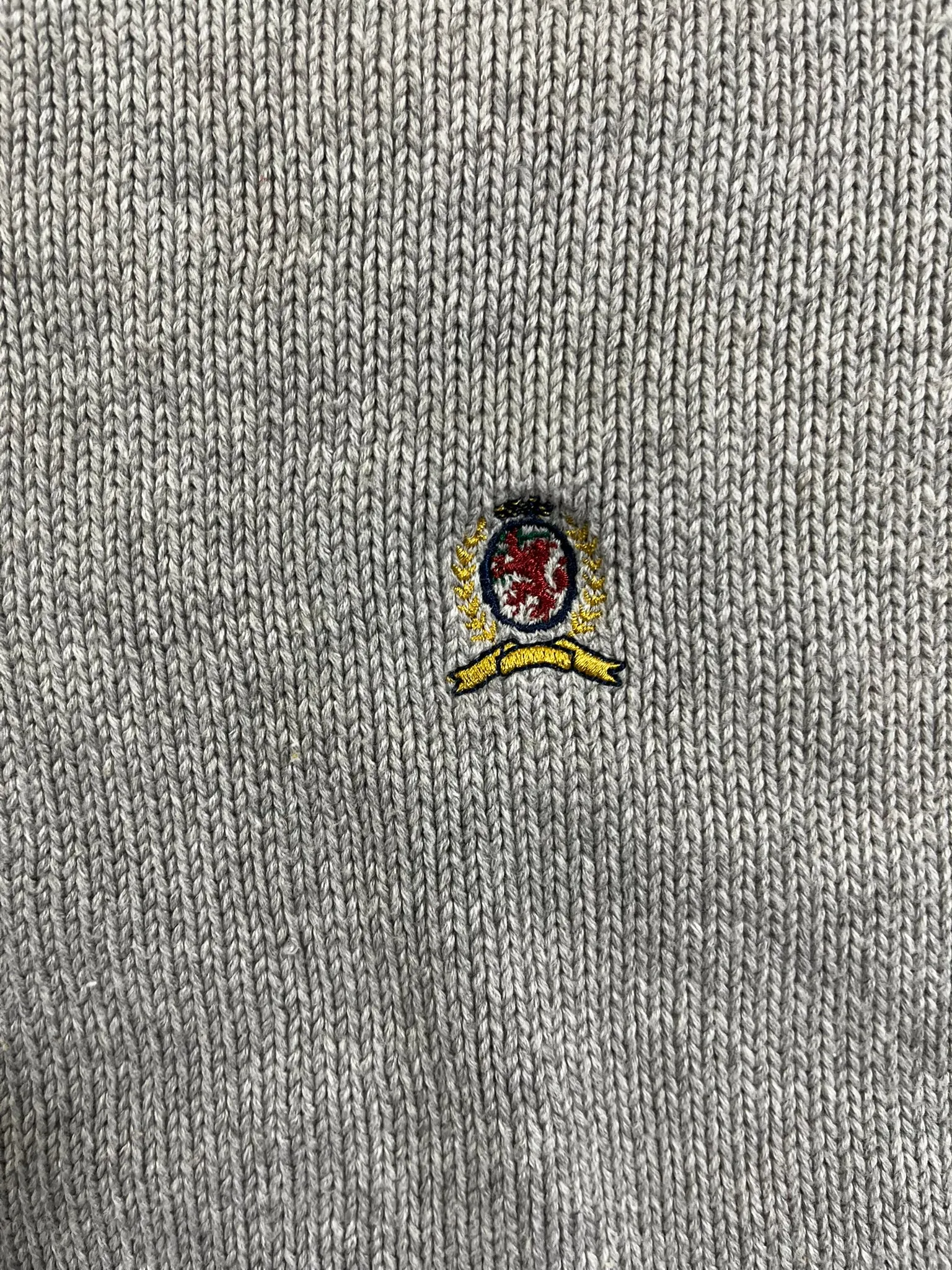 D- Vintage Tommy Hilfiger Embroidered Crest Knit Sweater sold by HG Vintage product image thumbnail 3