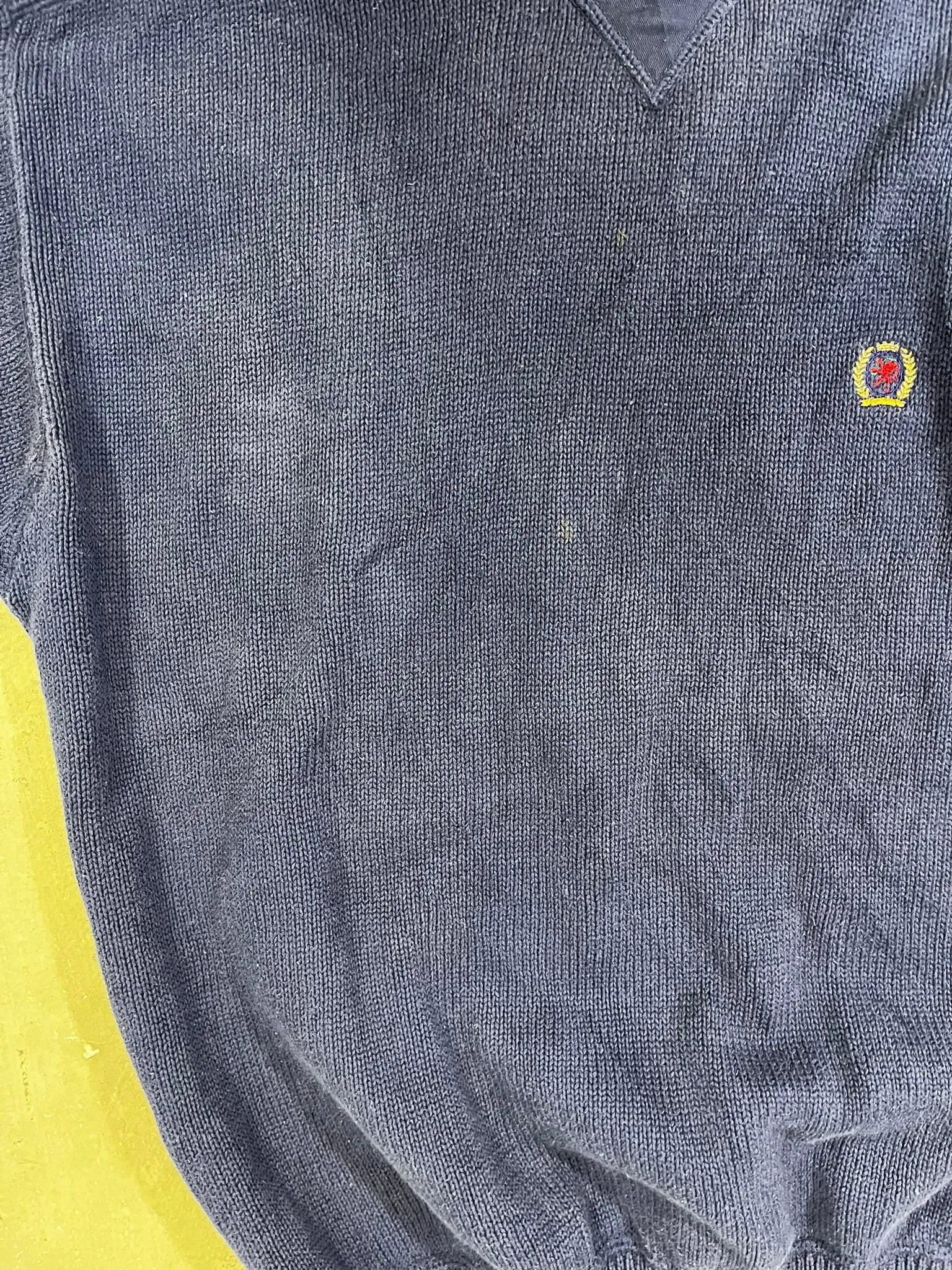 D- Vintage Tommy Hilfiger Embroidered Crest Knit Sweater sold by HG Vintage product image thumbnail 4