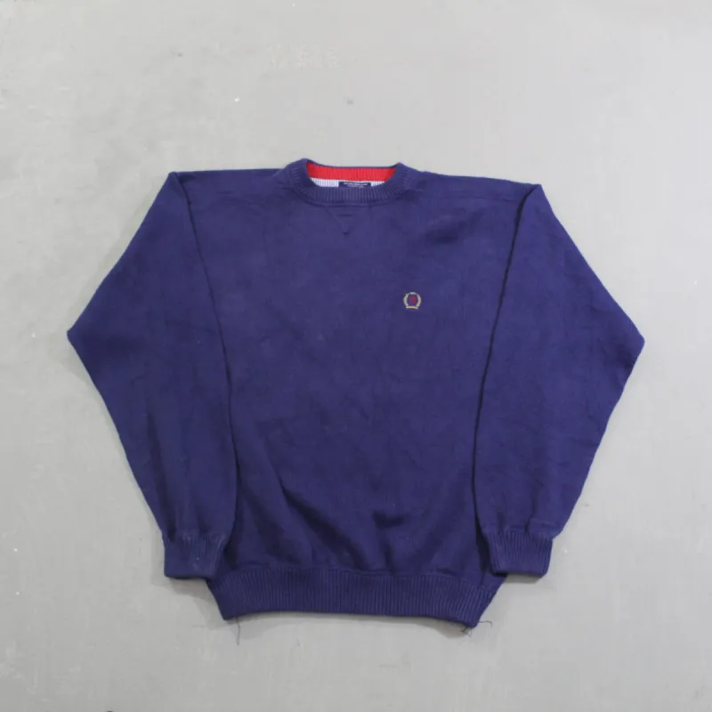 D- Vintage Tommy Hilfiger Embroidered Crest Knit Sweater sold by HG Vintage
