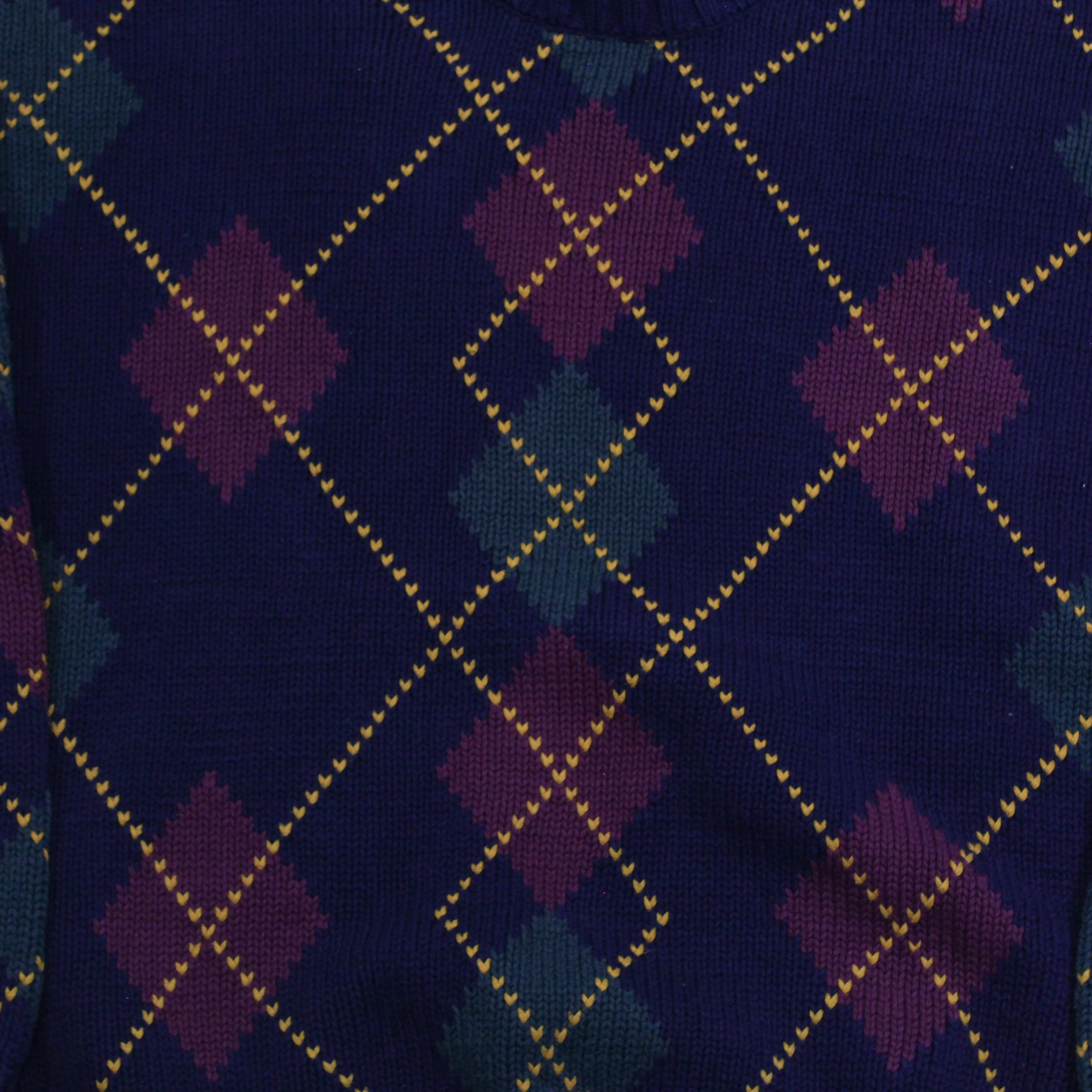 D- Vintage Tommy Hilfiger Diamond Pattern Heavy Knit Sweater sold by HG Vintage product image thumbnail 2