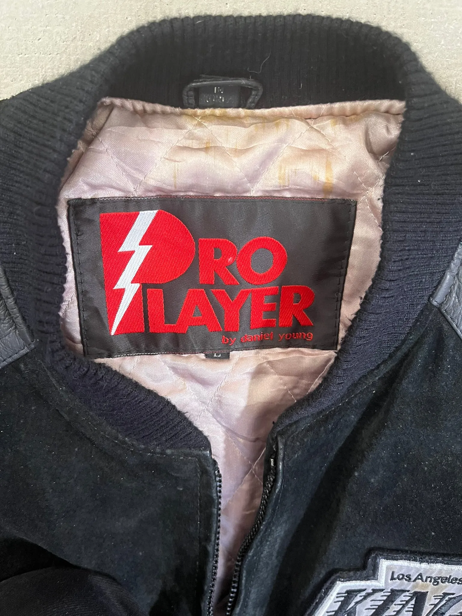 D- Vintage LA Kings NHL Pro Player Leather Varsity Jacket sold by HG Vintage product image thumbnail 5