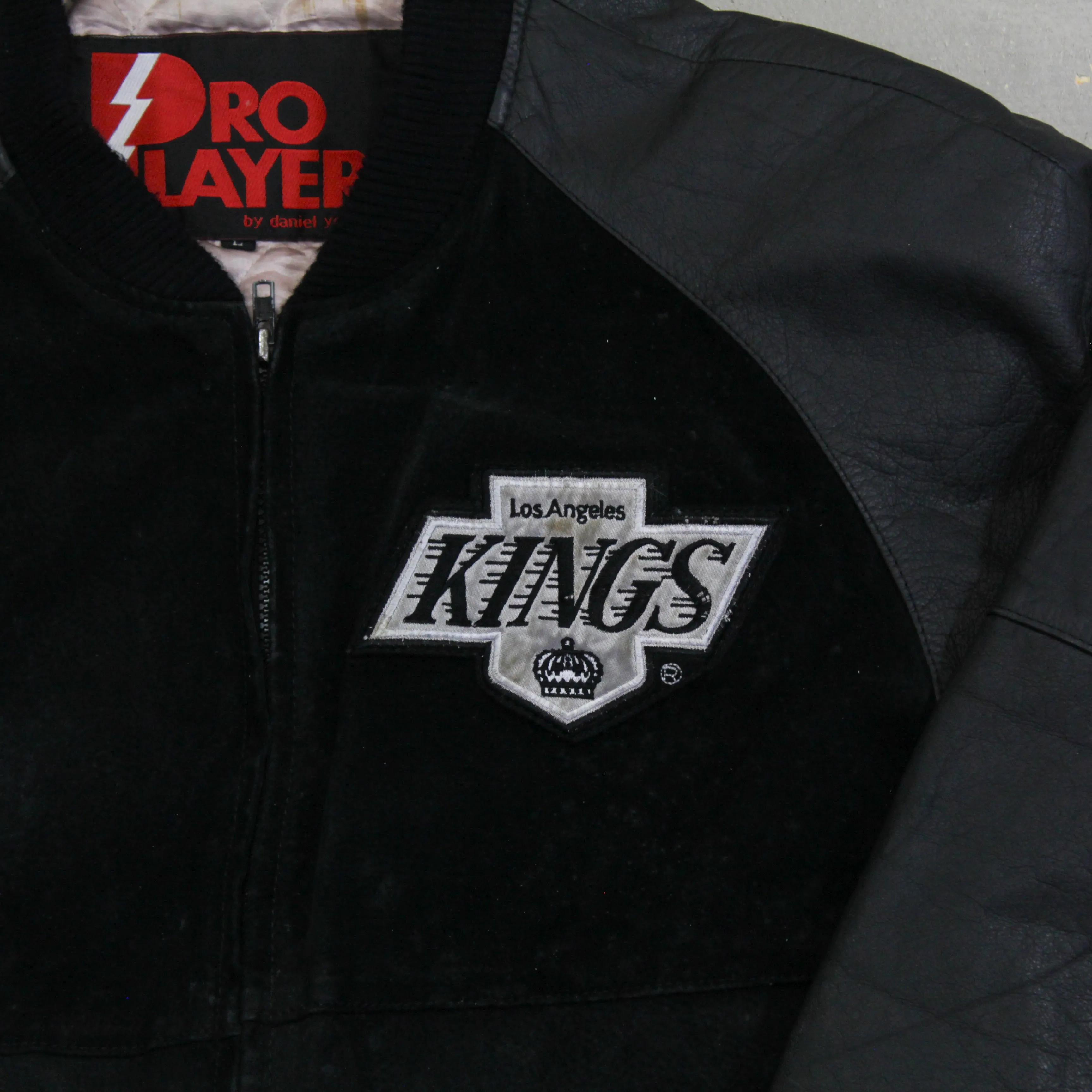 D- Vintage LA Kings NHL Pro Player Leather Varsity Jacket sold by HG Vintage product image thumbnail 2