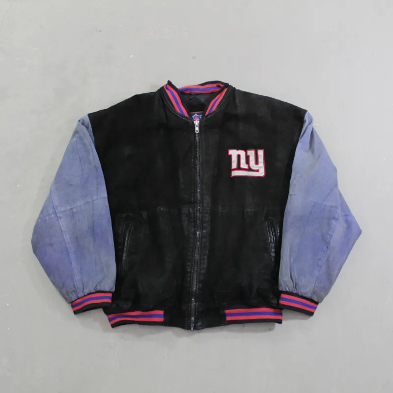 D- New York Giants NFL Game Day Suede Jacket sold by HG Vintage
