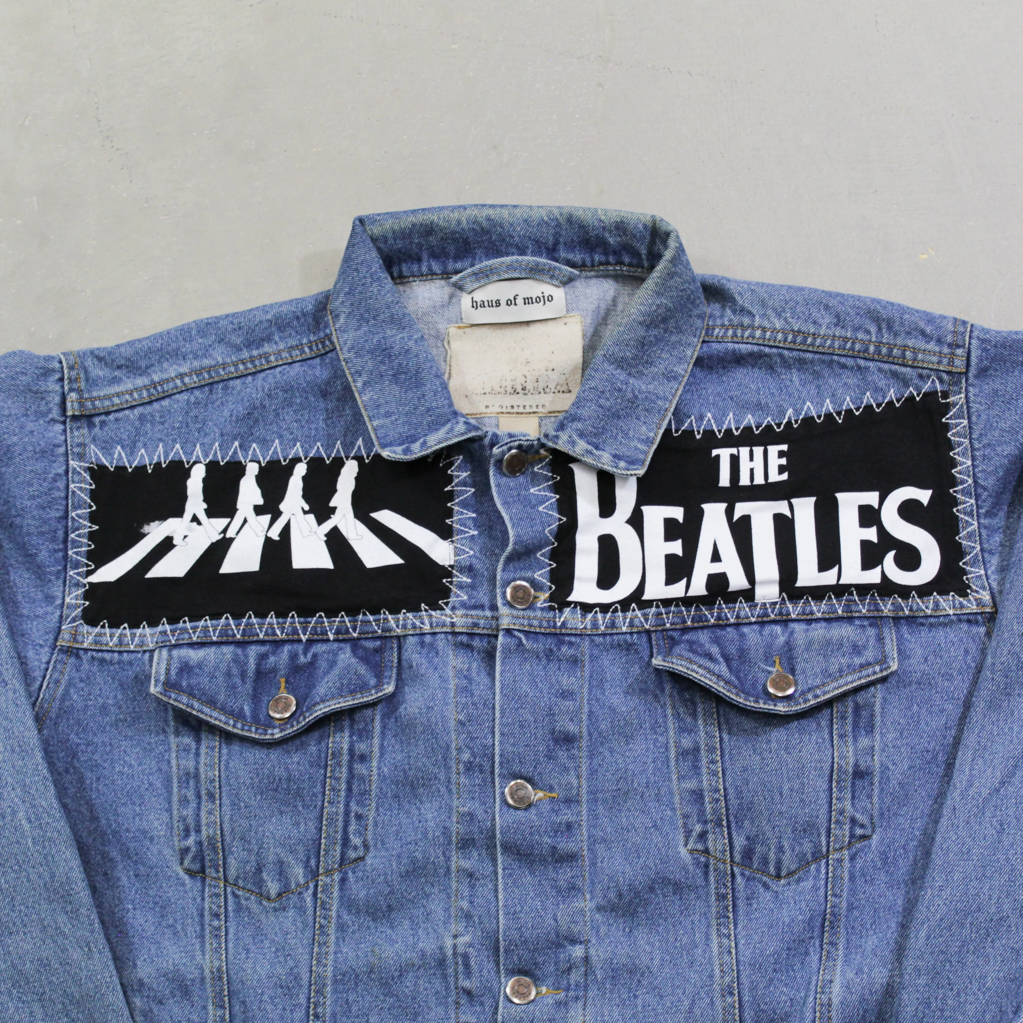 D- HOM The Beatles Abbey Road Reworked Denim Jacket sold by HG Vintage product image thumbnail 2