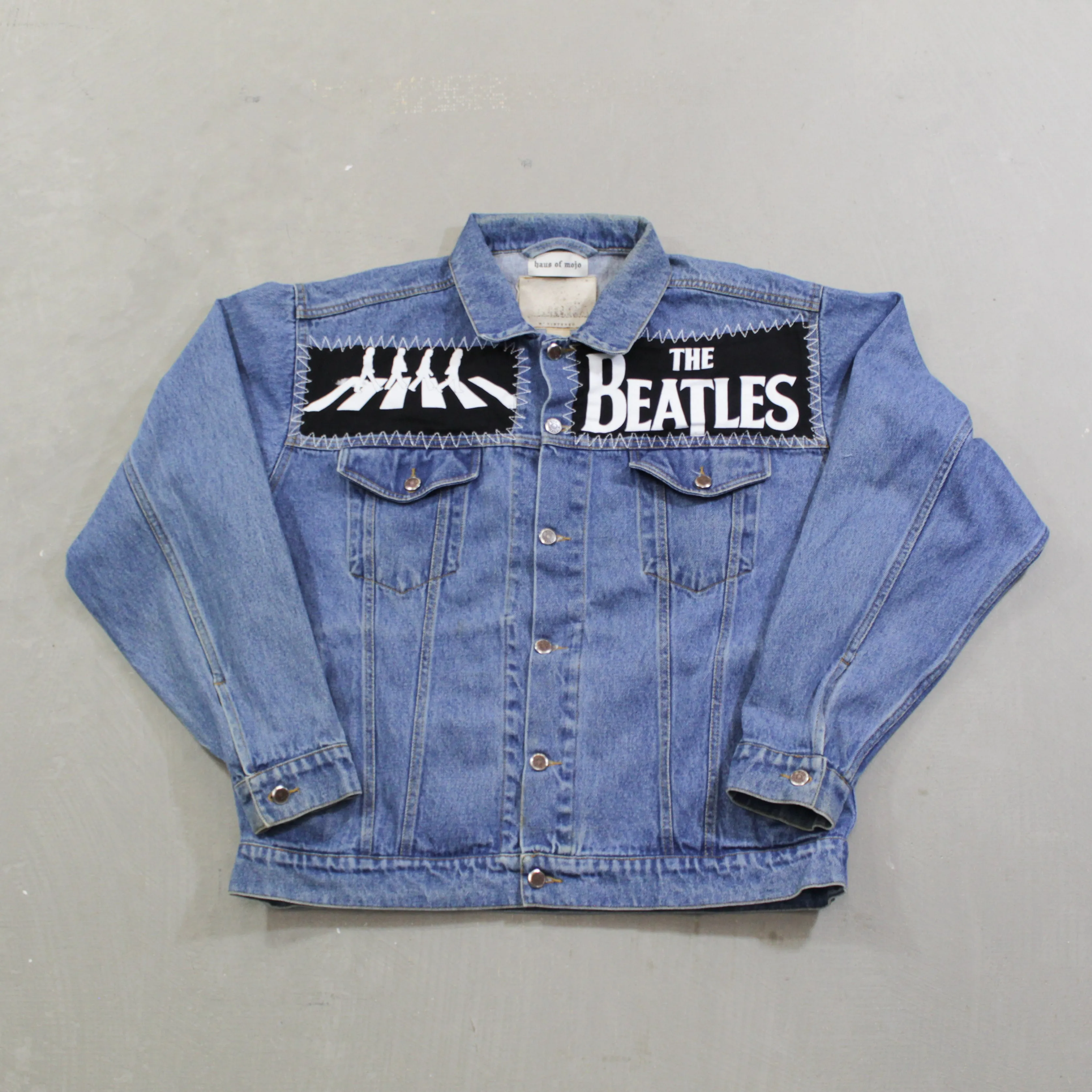 D- HOM The Beatles Abbey Road Reworked Denim Jacket sold by HG Vintage