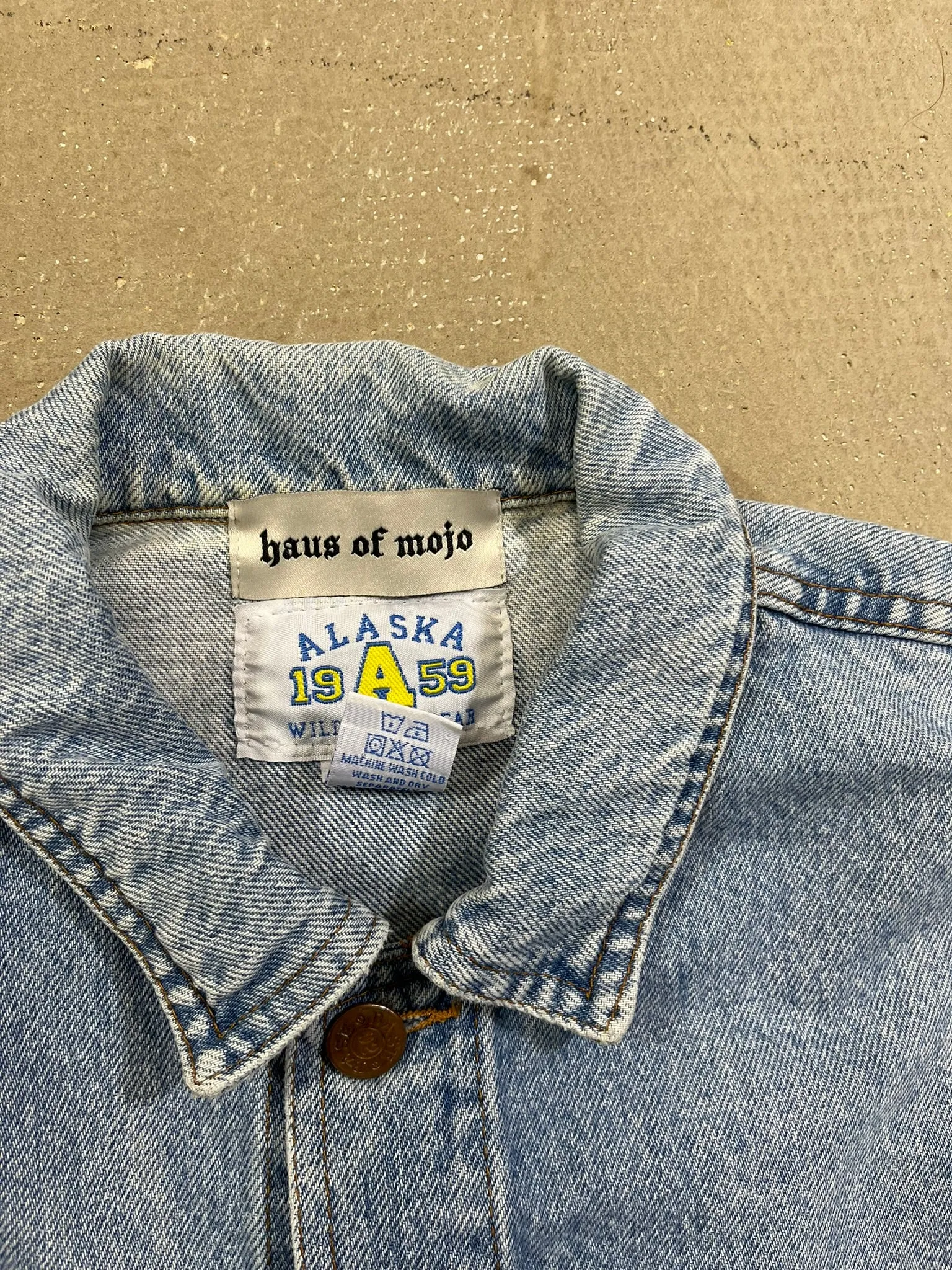 D- HOM Iron Maiden Power Slave Reworked Denim Jacket sold by HG Vintage product image thumbnail 4