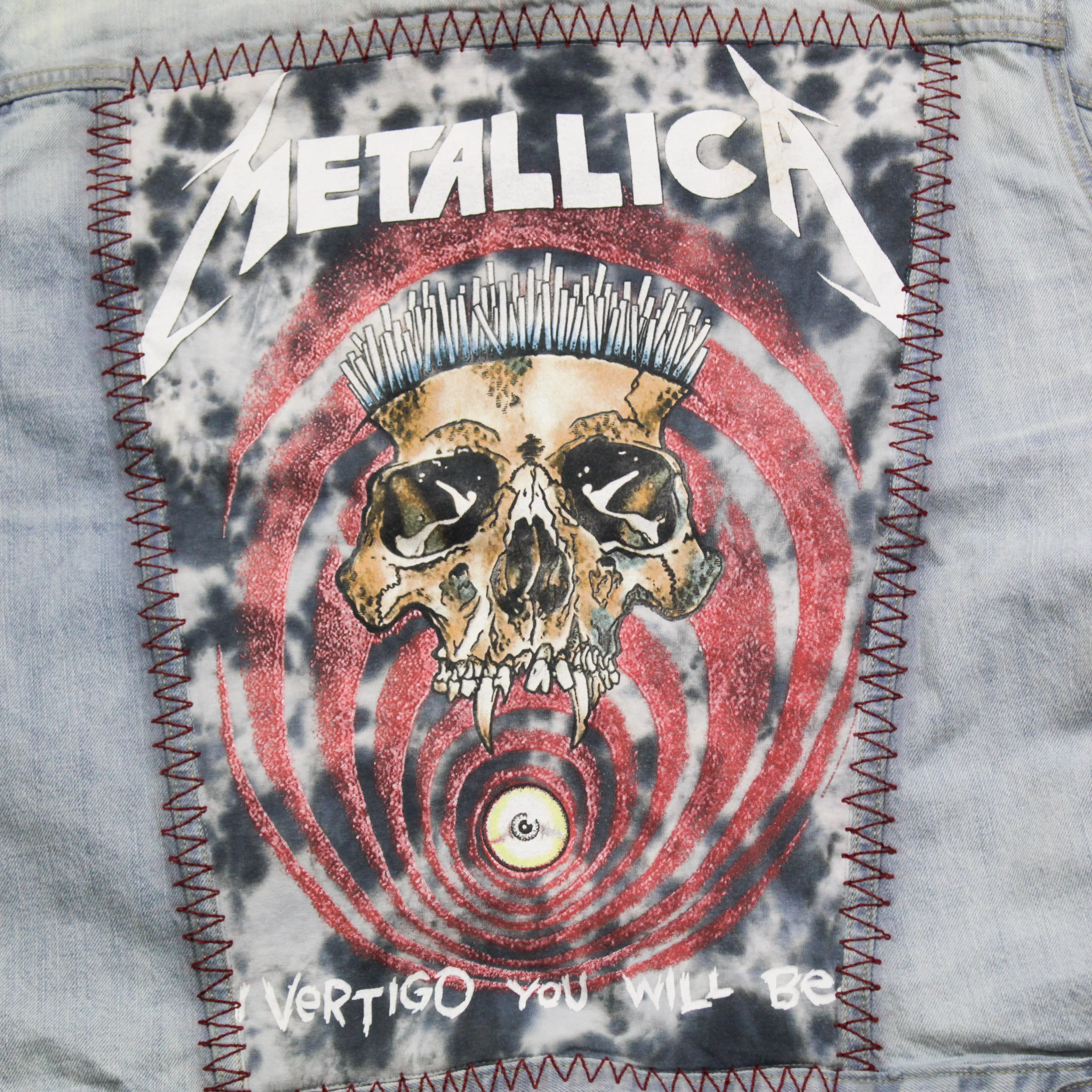D- HOM Metallica Vertigo GAP Reworked Denim Jacket sold by HG Vintage product image thumbnail 3